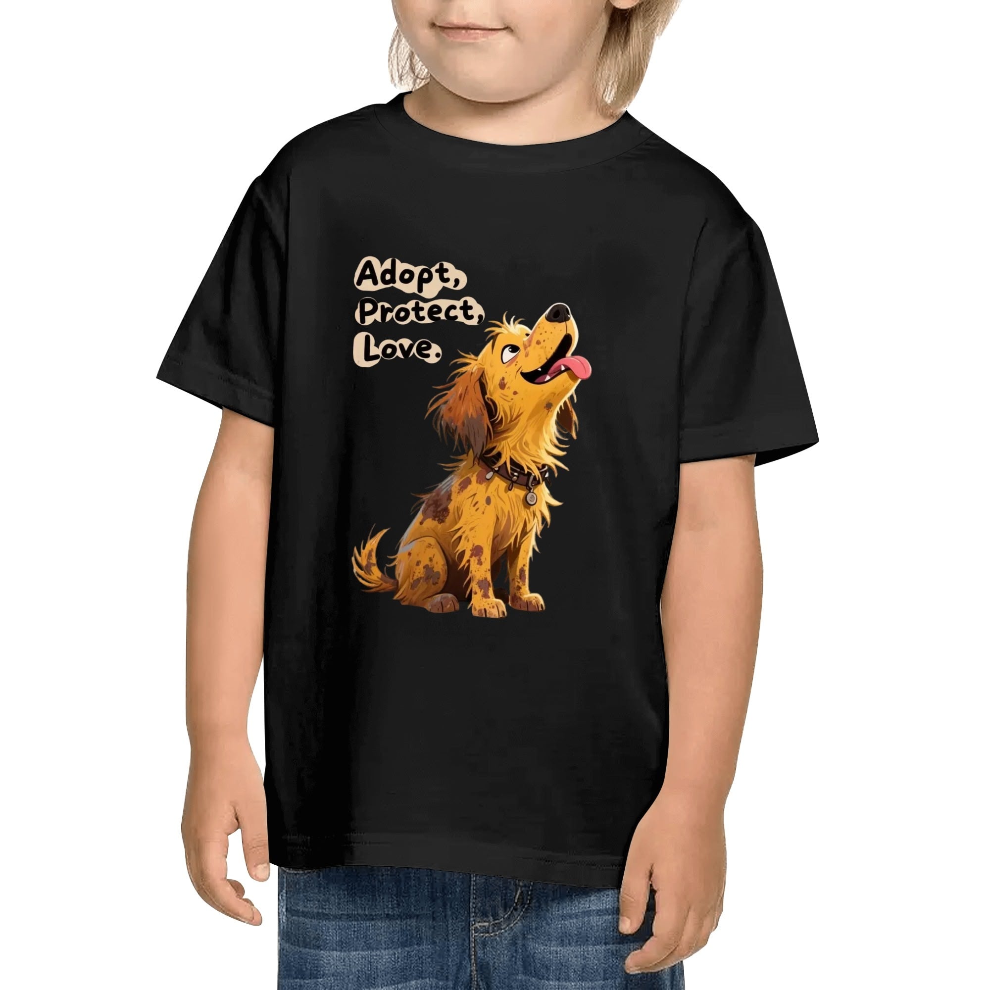 Kids Cotton Front & Back Printing T-Shirt