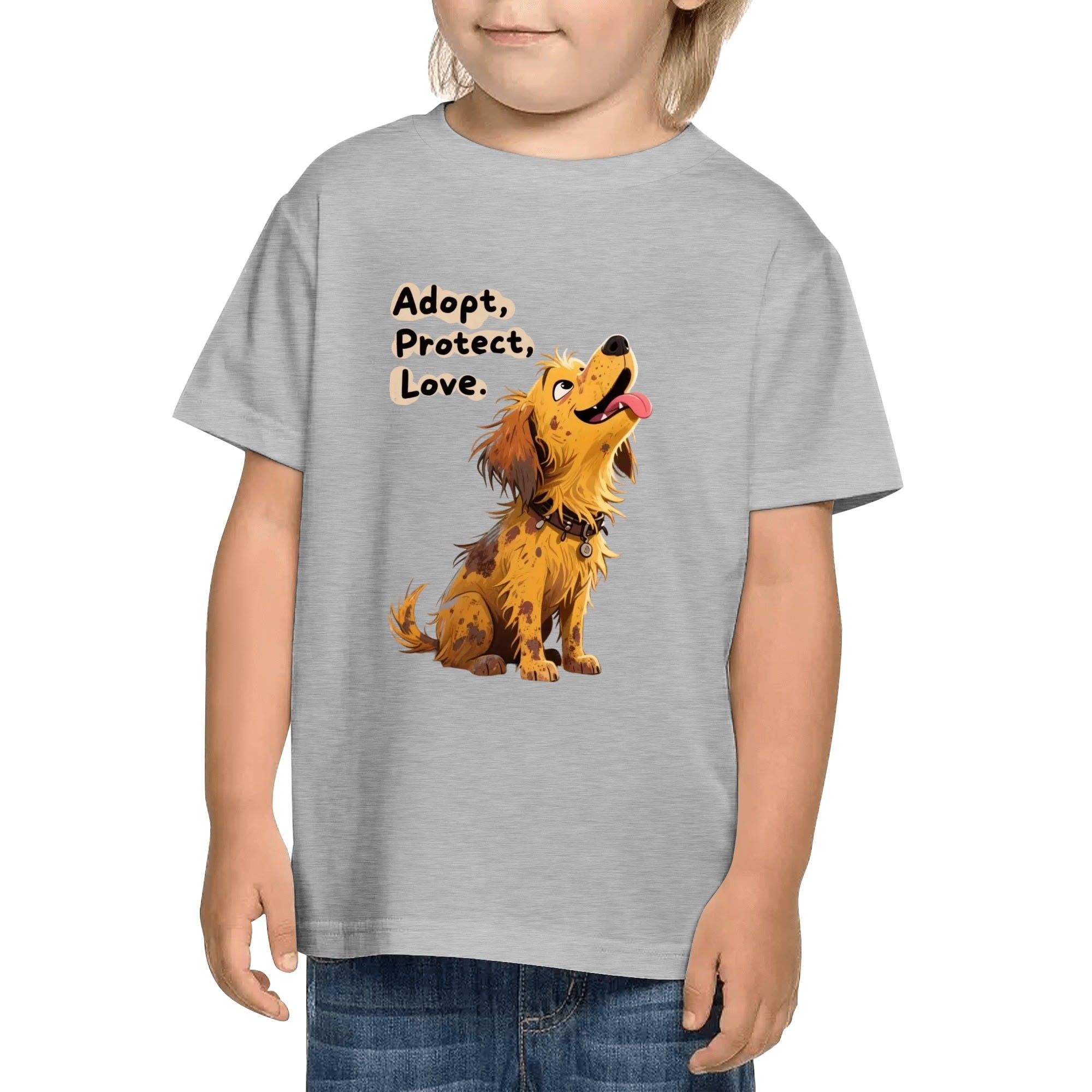Kids Cotton Front & Back Printing T-Shirt
