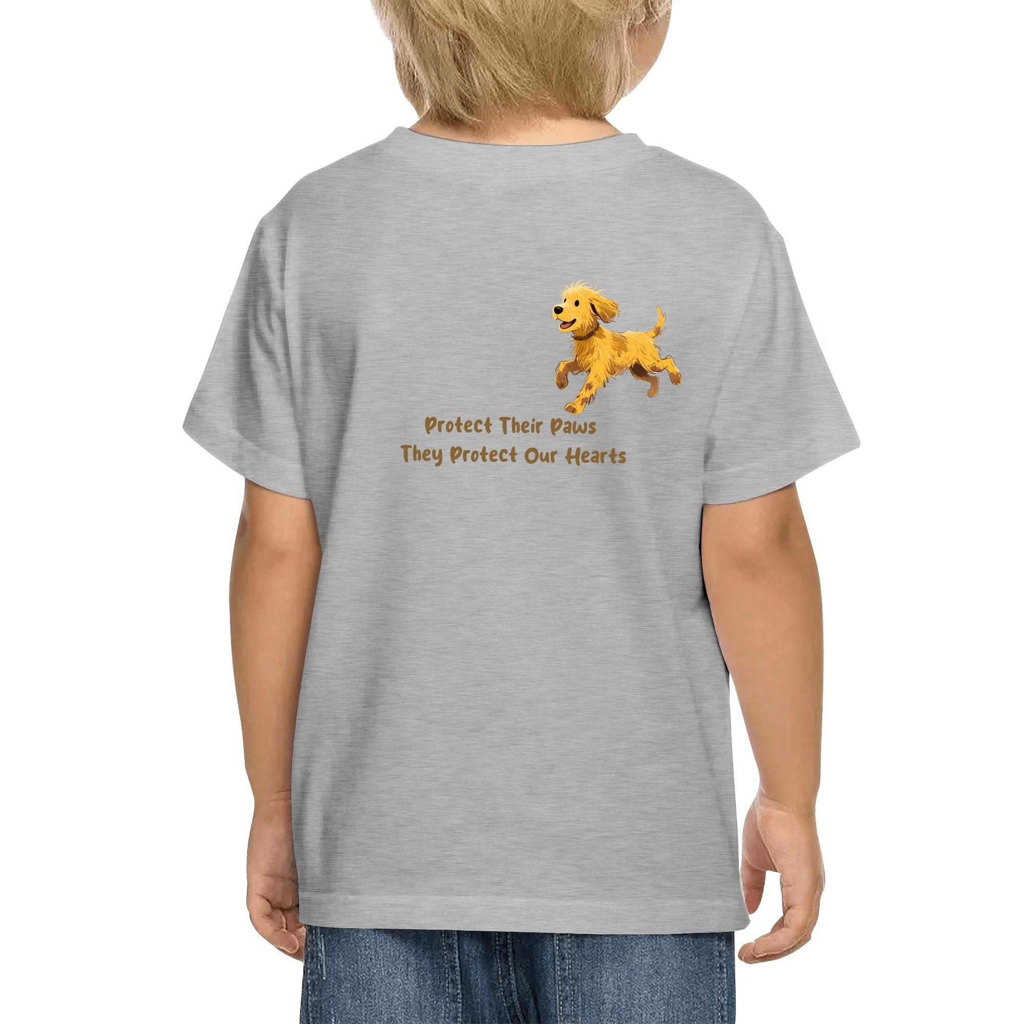 Kids Cotton Front & Back Printing T-Shirt