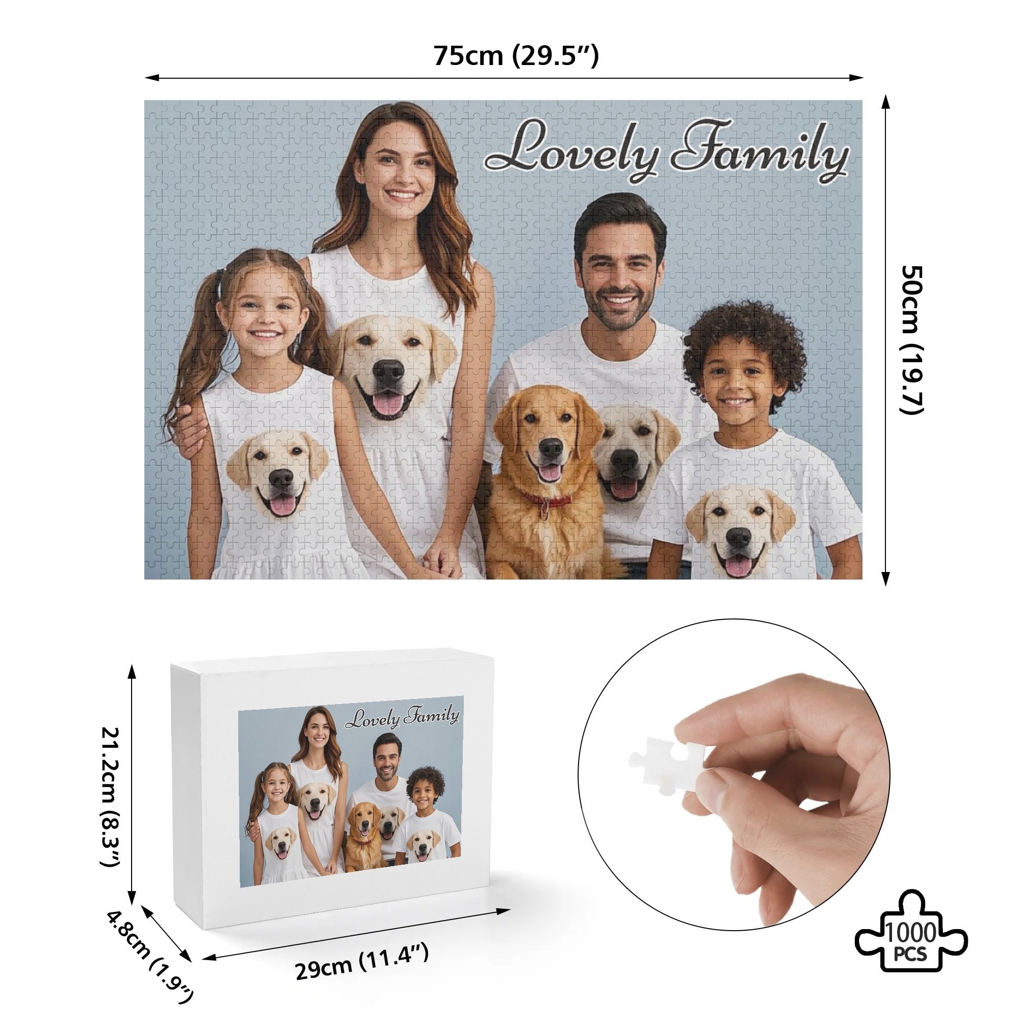 Custom Wooden Photo Puzzle – Premium Personalized Gift (1000 pcs)