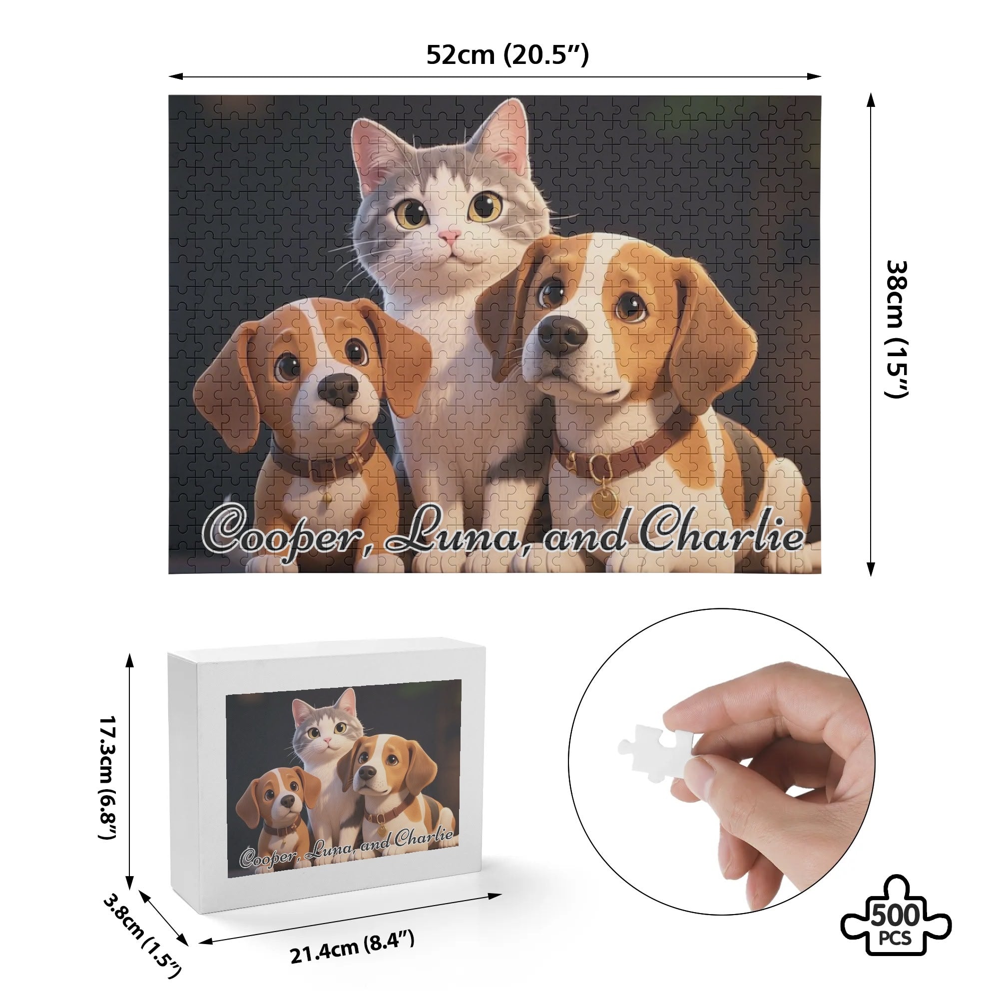 Custom Photo Puzzle - Turn Memories into Timeless Art (500 Pcs)