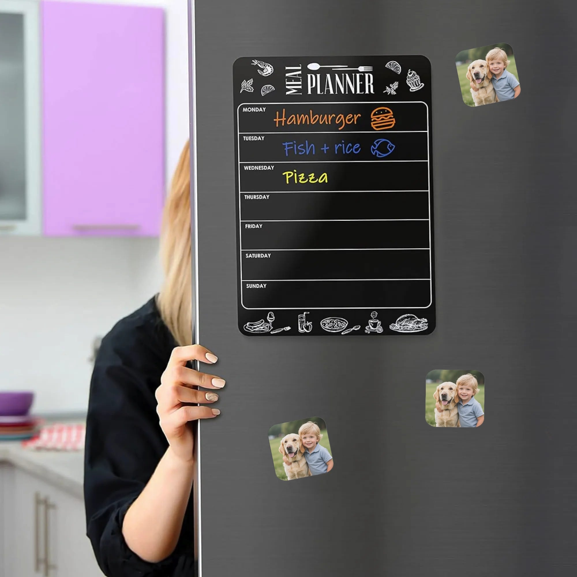 Custom Photo Fridge Magnets - Set of 4 | Personalized Magnetic Photo Gifts