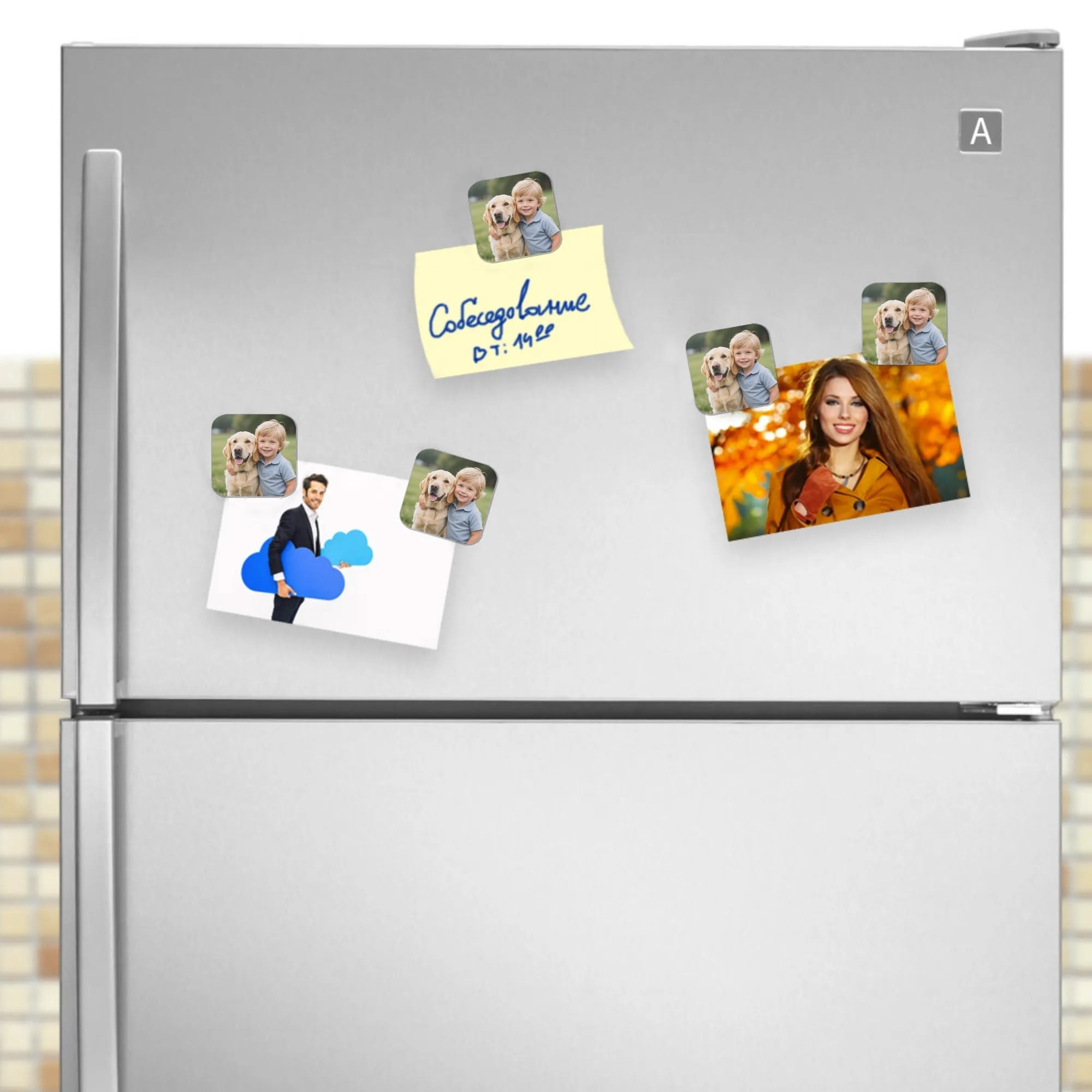 Custom Photo Fridge Magnets - Set of 4 | Personalized Magnetic Photo Gifts