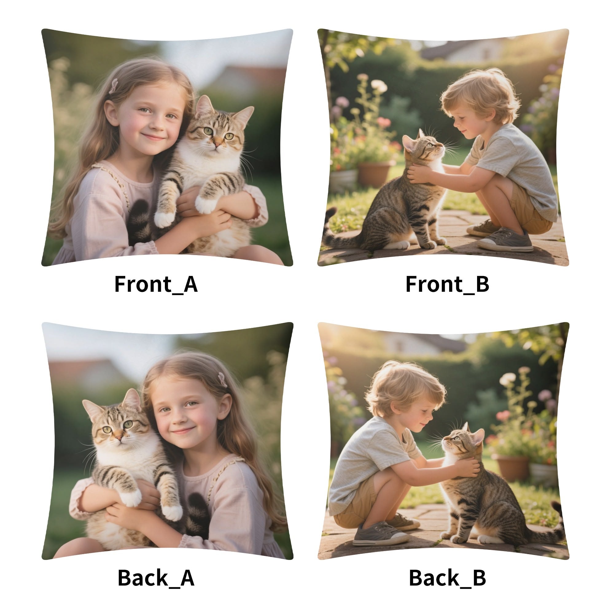 Custom Photo Cushion Cover(2-pack) – Personalize Your Comfort!