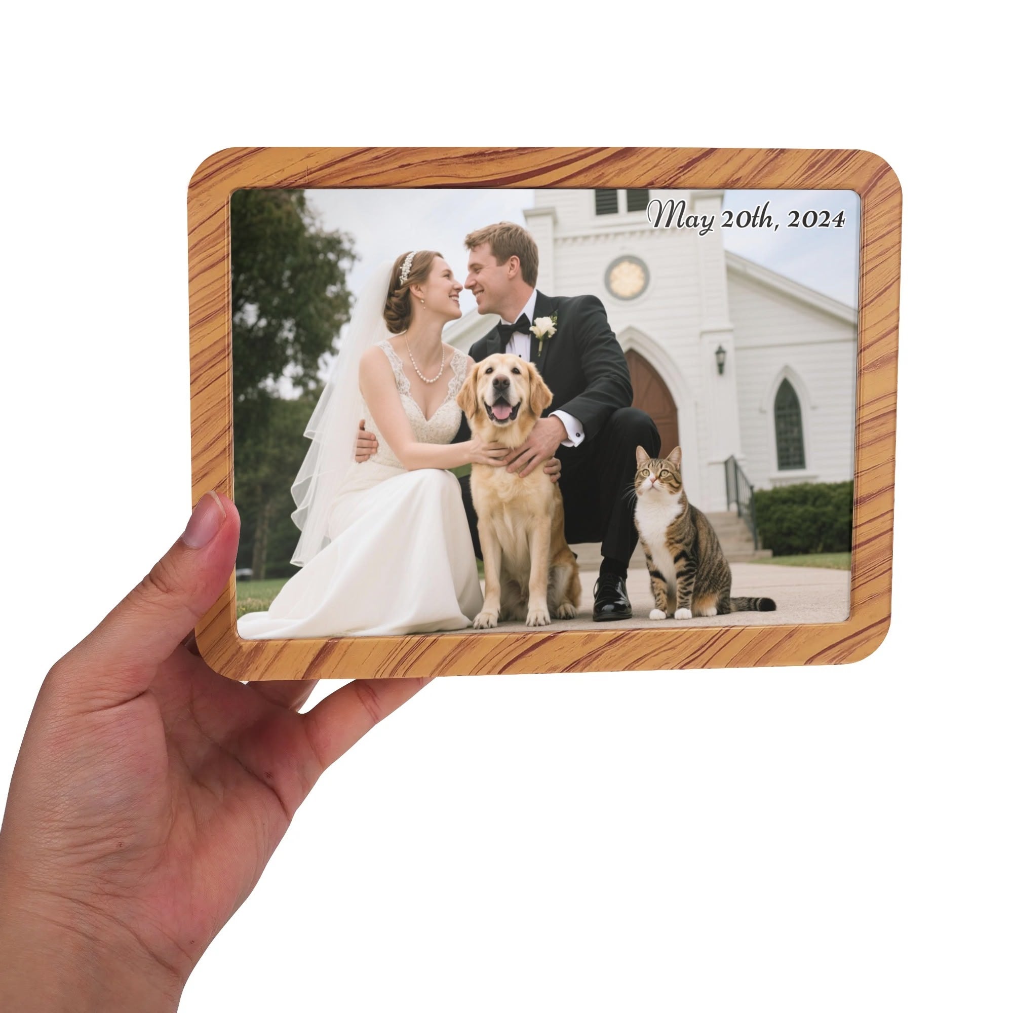 Personalized Horizontal Acrylic Magic Mirror--Pefect Gift For Holidays, Wedding, Family And Friends