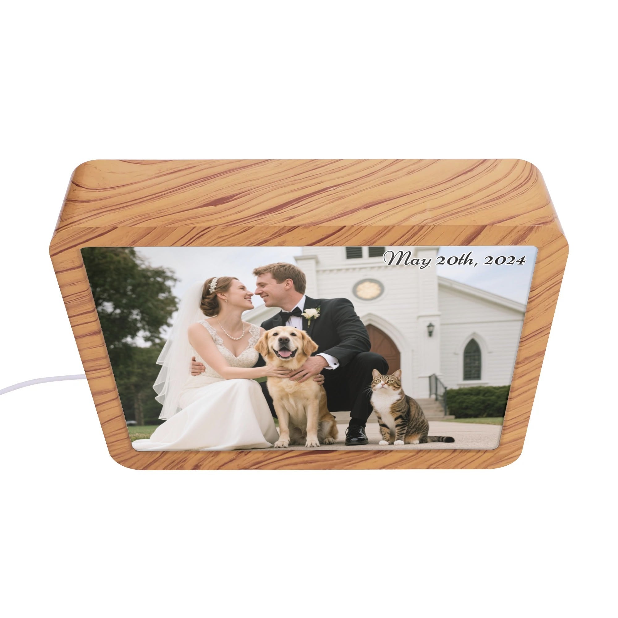 Personalized Horizontal Acrylic Magic Mirror--Pefect Gift For Holidays, Wedding, Family And Friends