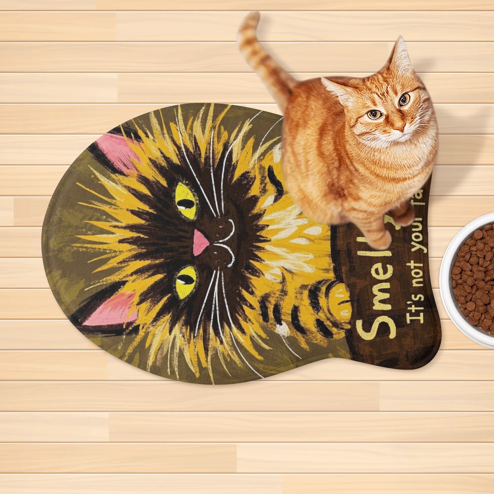 Personalized Pet Rug - Custom Photo Design, Non-Slip & Washable Polyester Mat