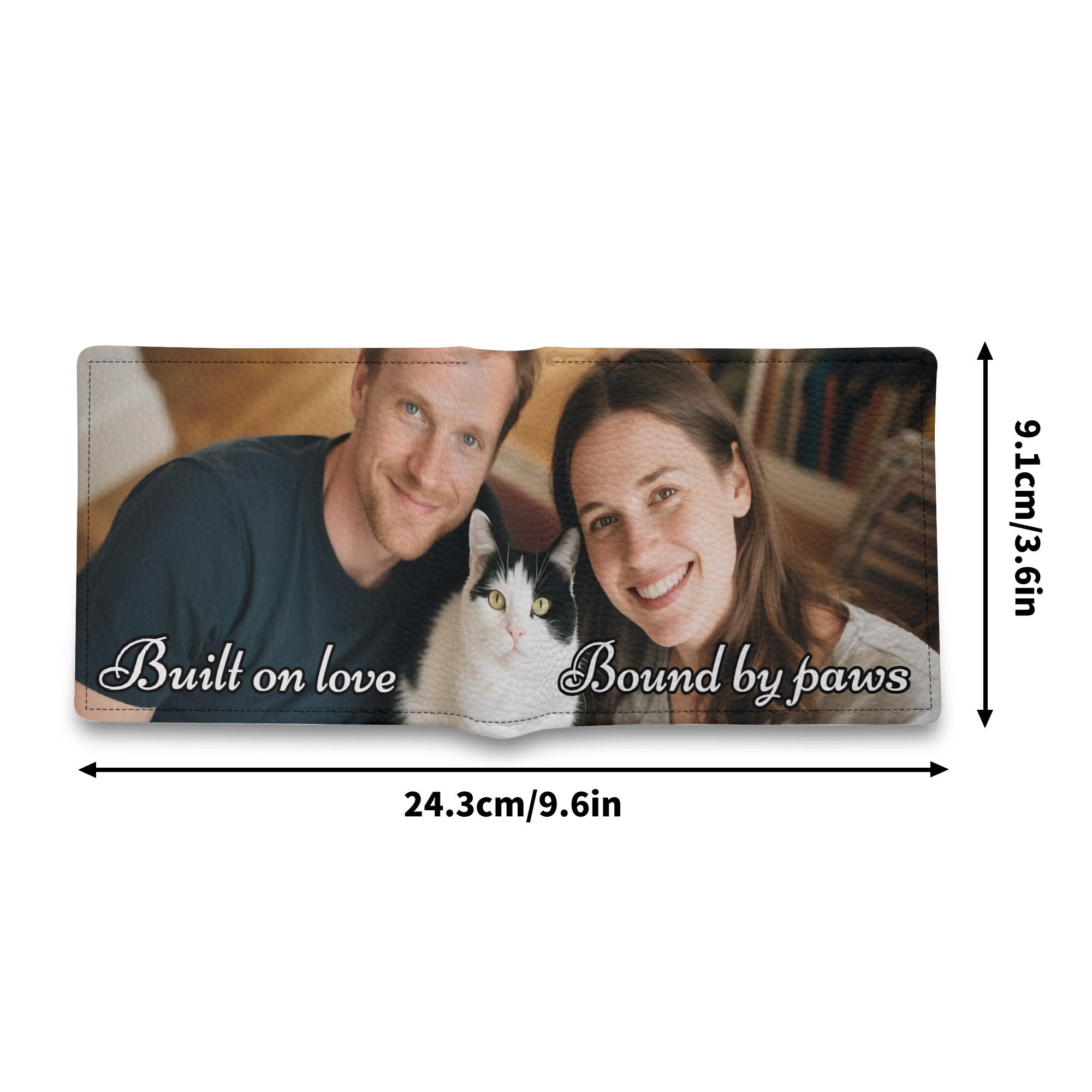 Custom-Printed Men's Luxury PU Leather Wallet – Personalized Ultra-Slim Card Holder | Ideal for Gifts, Travel & Business