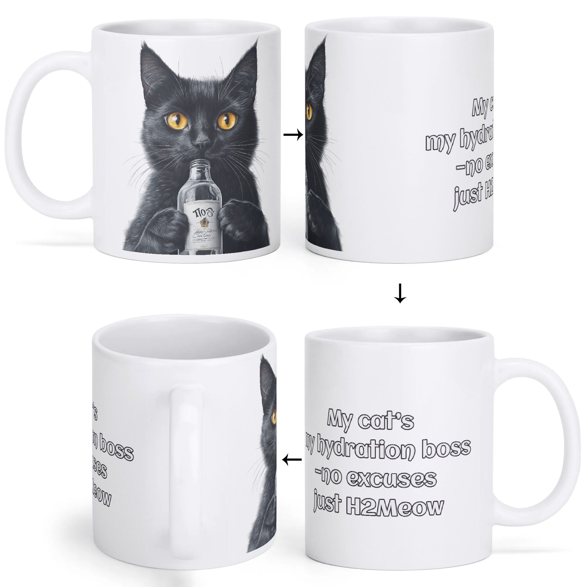 Classic White Ceramic Mug – Elegant, Durable & Perfect for Personalized Designs (11oz)