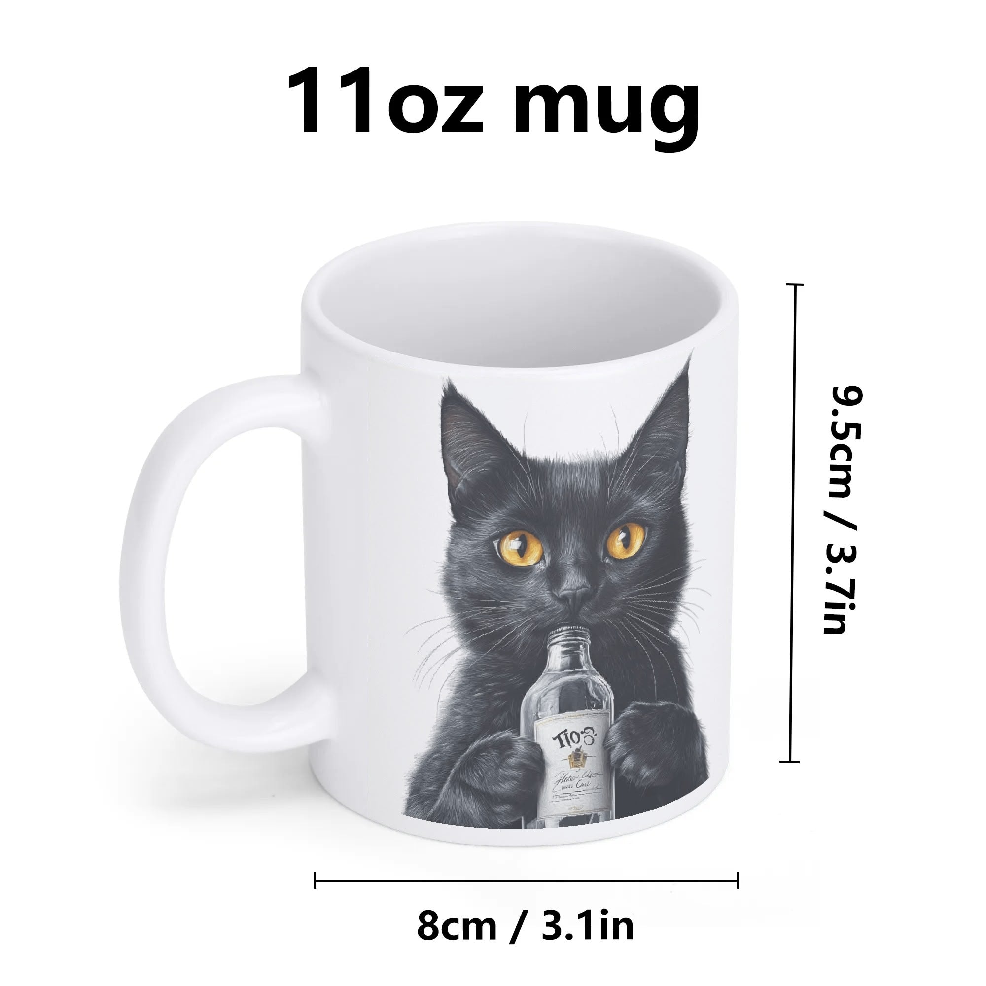 Classic White Ceramic Mug – Elegant, Durable & Perfect for Personalized Designs (11oz)