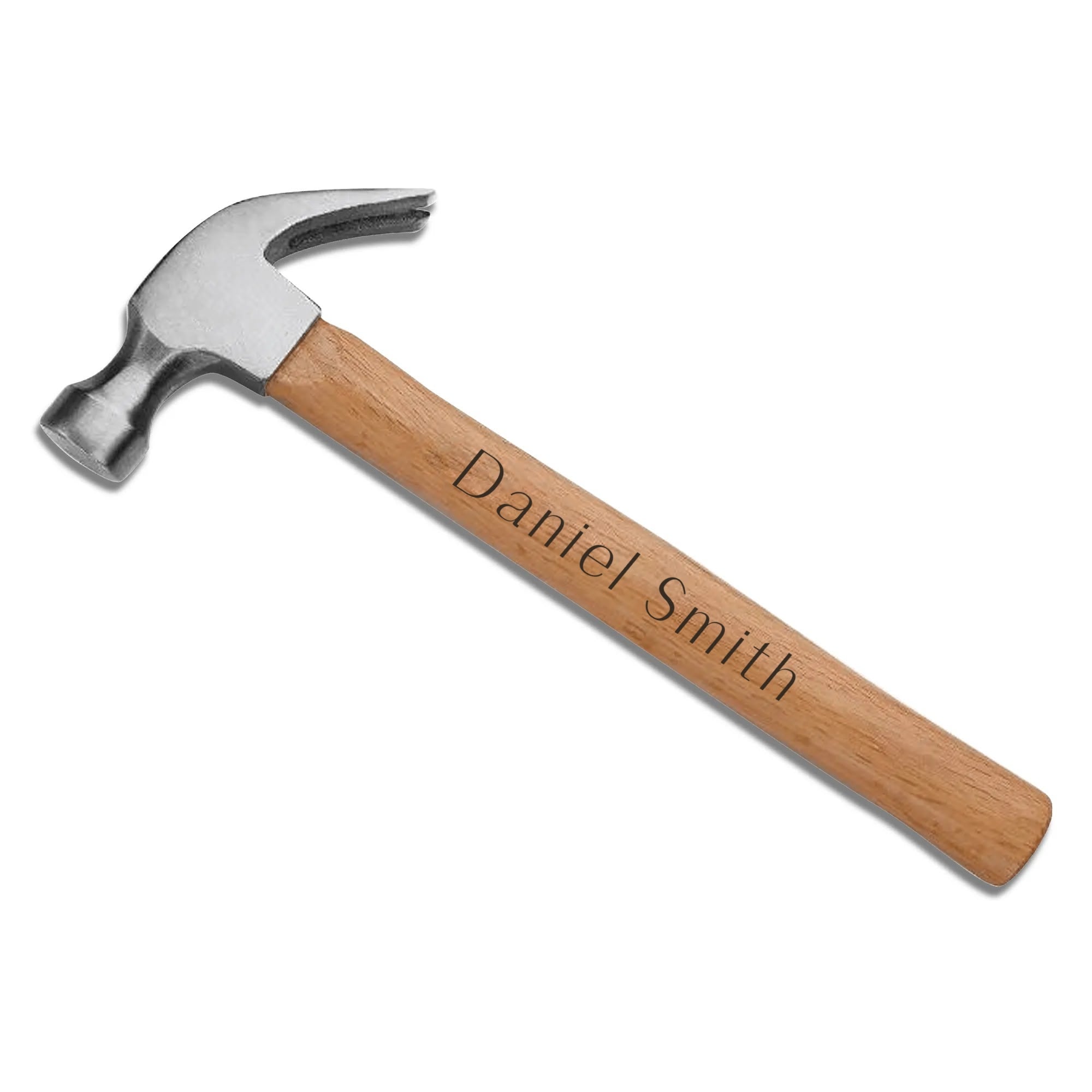 Personalized Hammer with Wood Handle and Steel Head Tool Designed for Birthday Gift for Men for Father's Day!