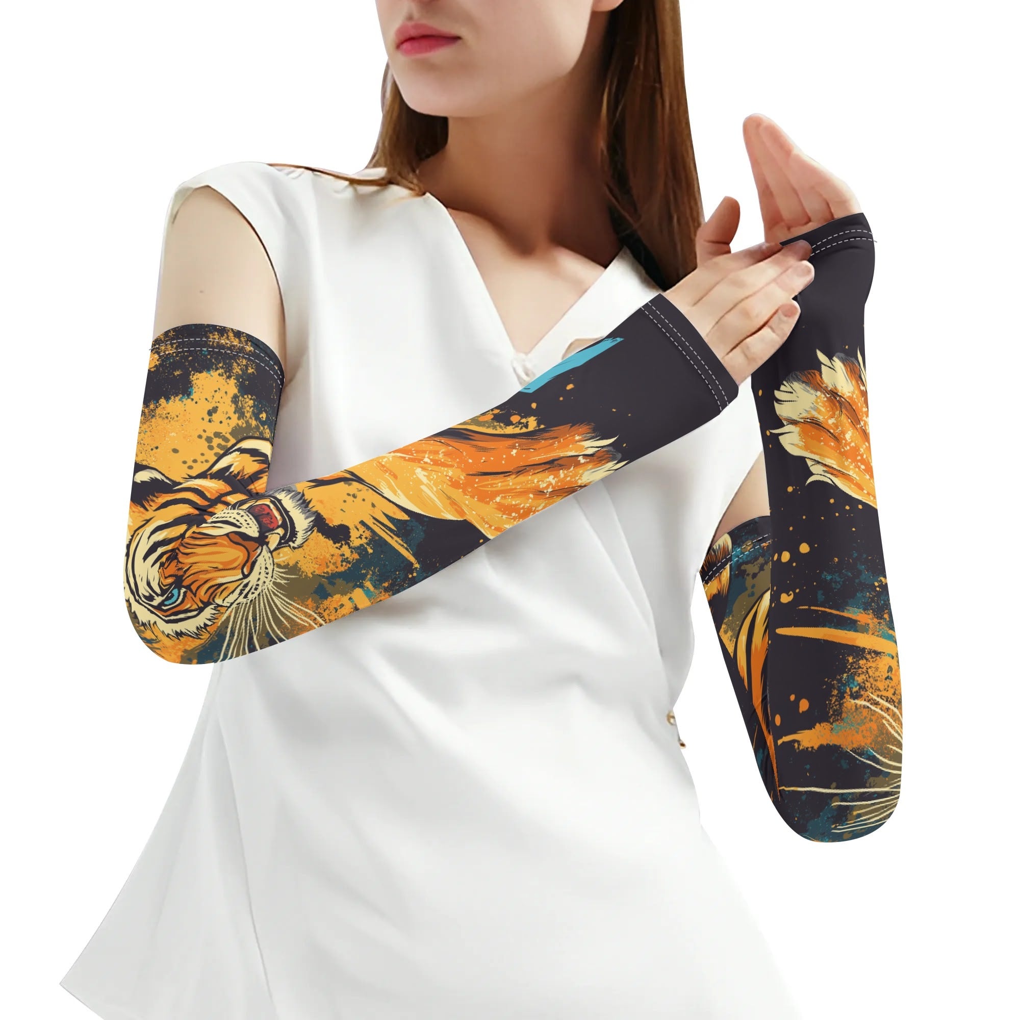 Custom Cooling Arm Sleeves – Sun Protection & Scratch Defense for Gardening, Sports & Outdoor Adventures (Unisex S-2XL)
