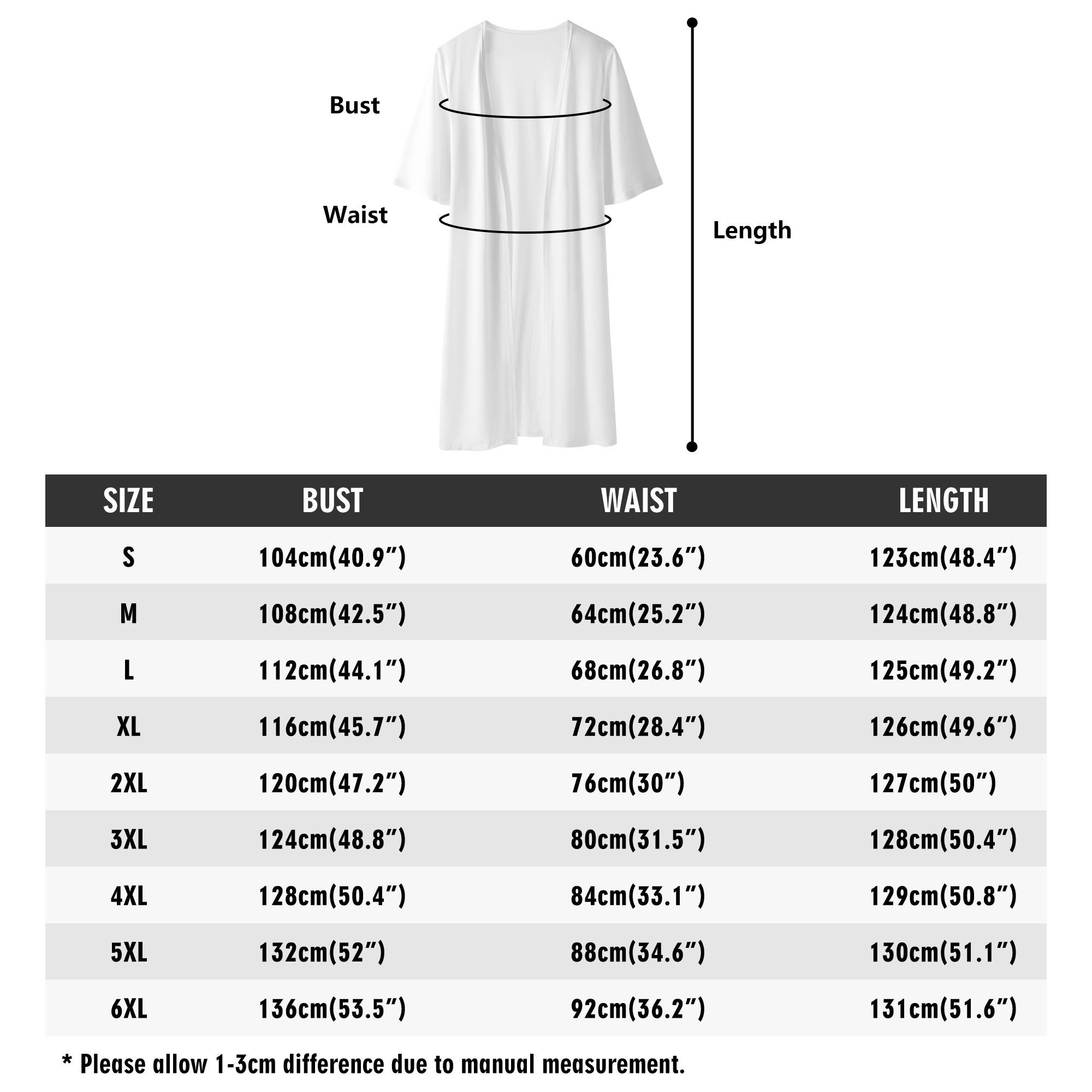 Customized Versatile Polyester Kimono Duster Coat--Full Printing Lightweight Outerwear