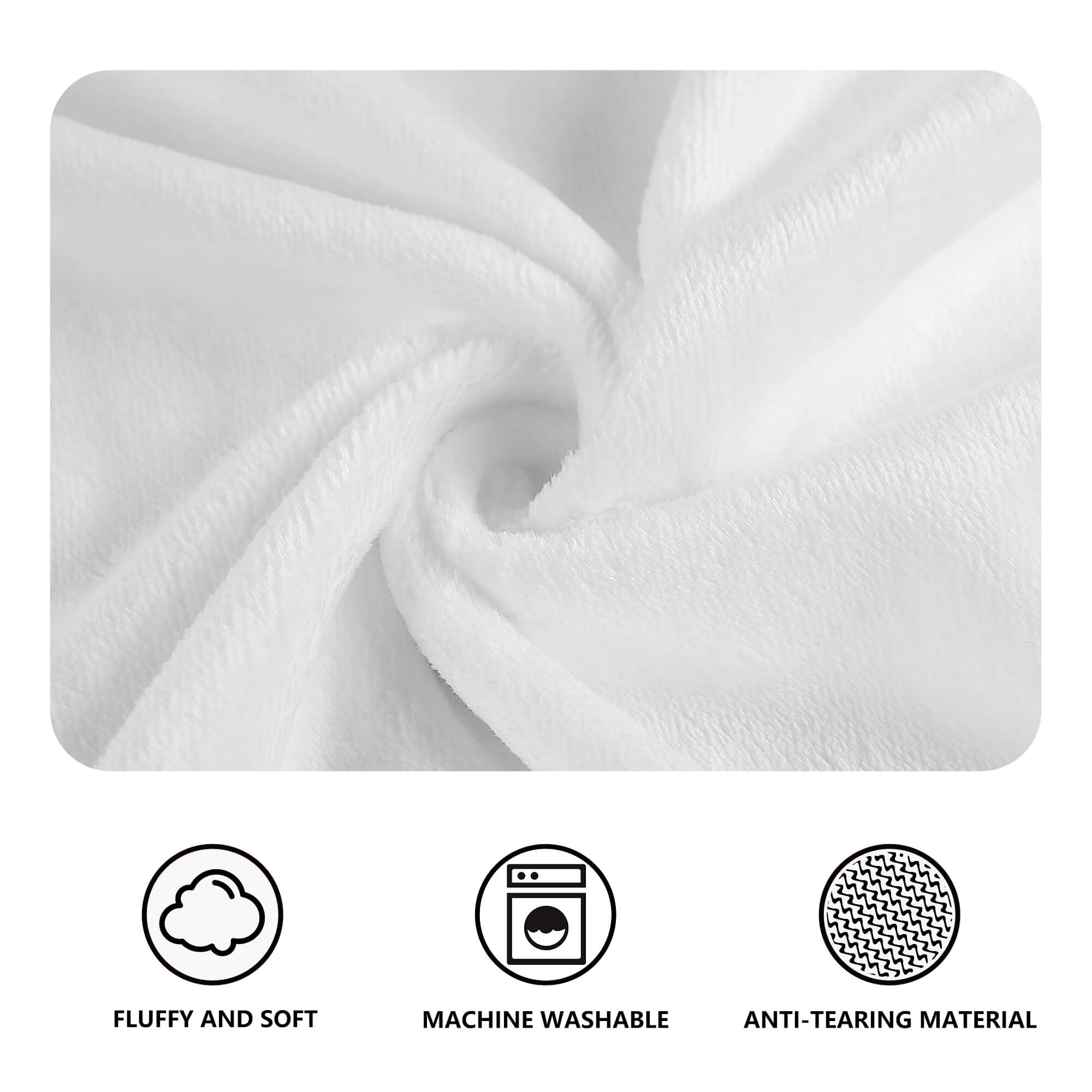 Custom Pet Blanket - Personalized Photo Design, Ultra-Soft & Machine-Washable