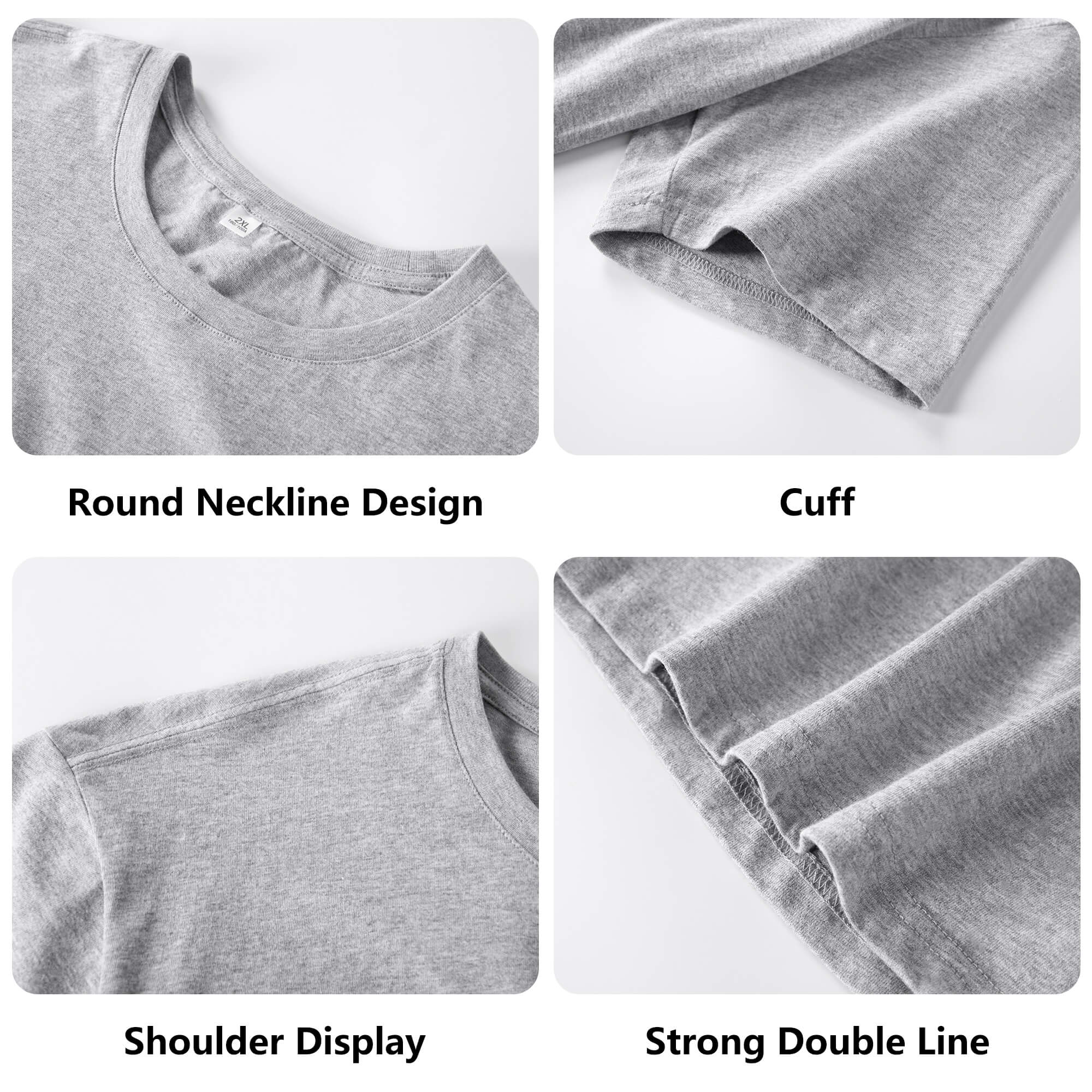 Custom Cotton T-Shirt--Personalized Front Back Printing