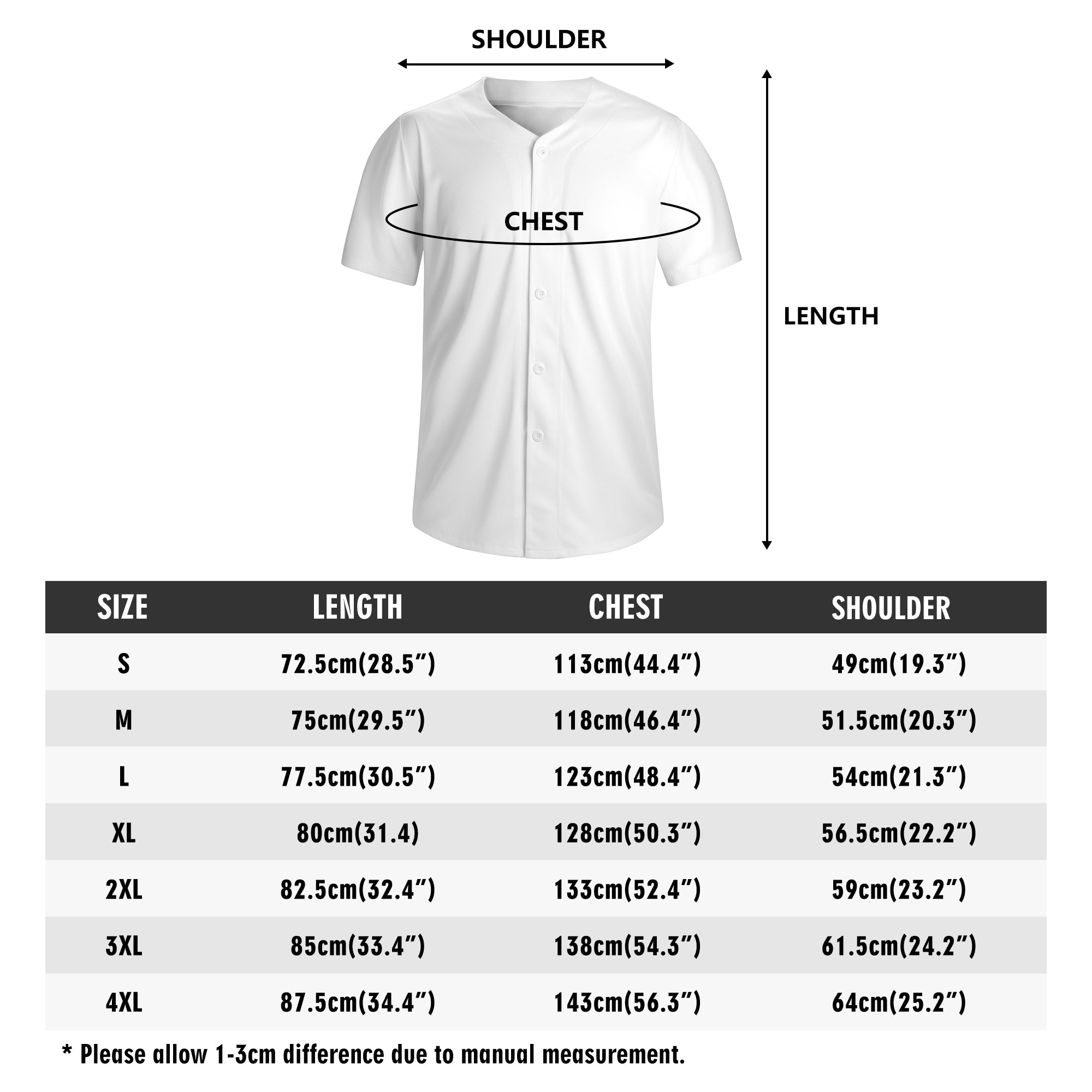 Men’s Custom Baseball Shirt – Full Print Design