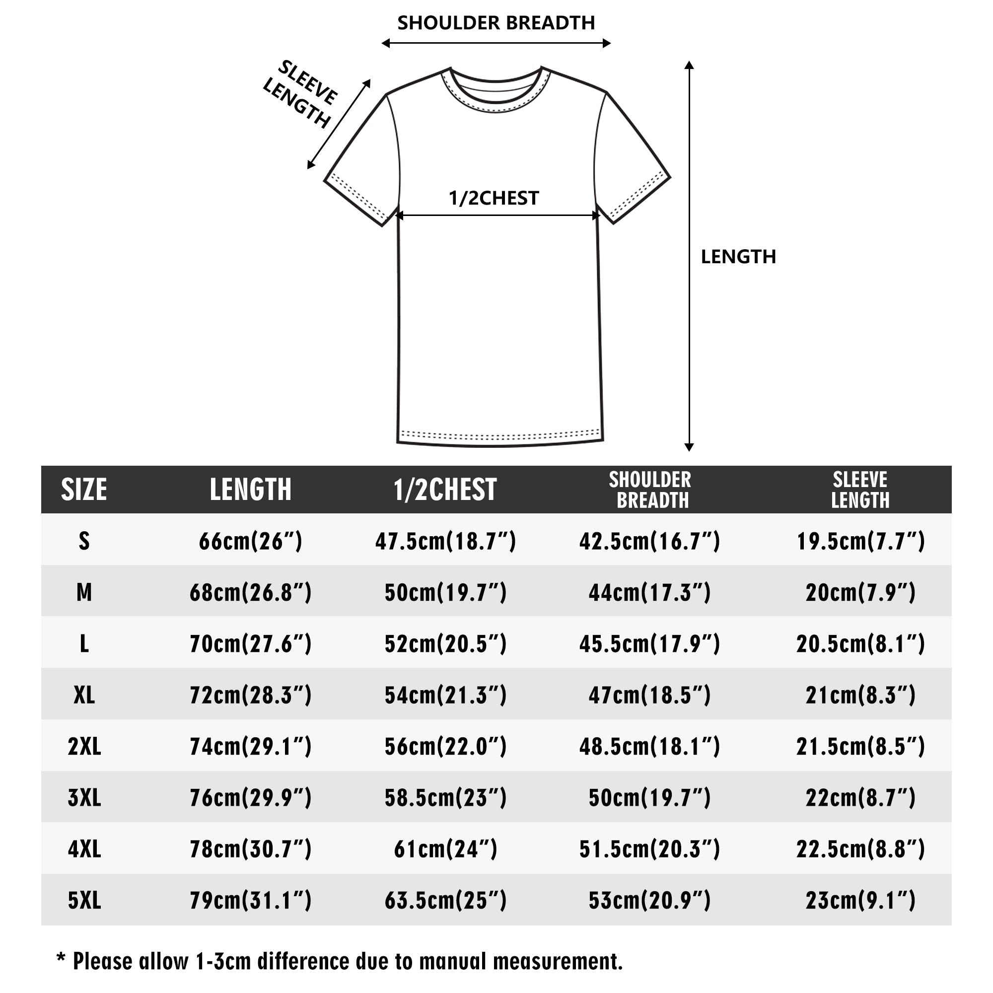 Custom Men’s T-Shirt – 100% Cotton with Personalized Front Image