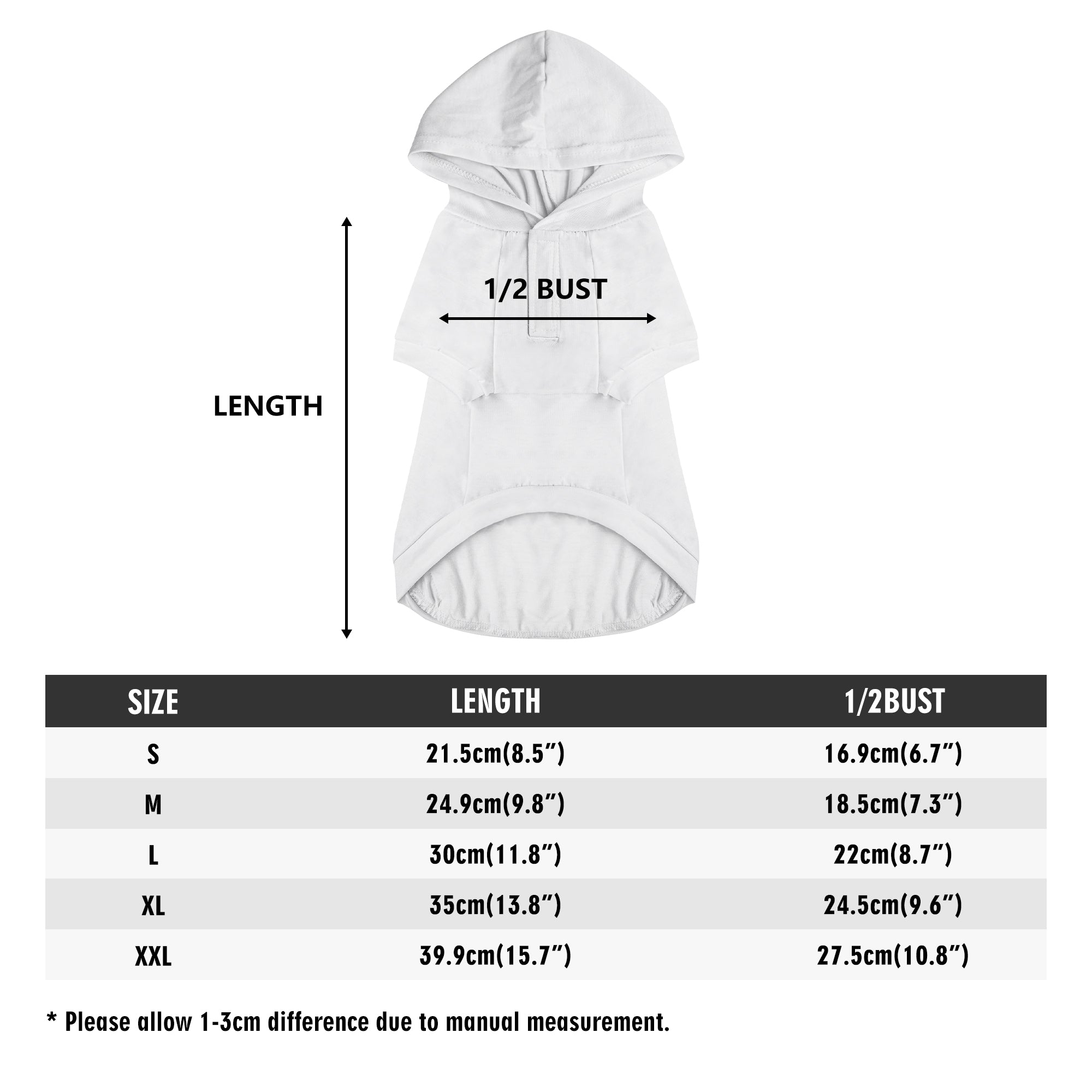 Full Printing Pet Pullover Hoodie-POD Dog Clothing