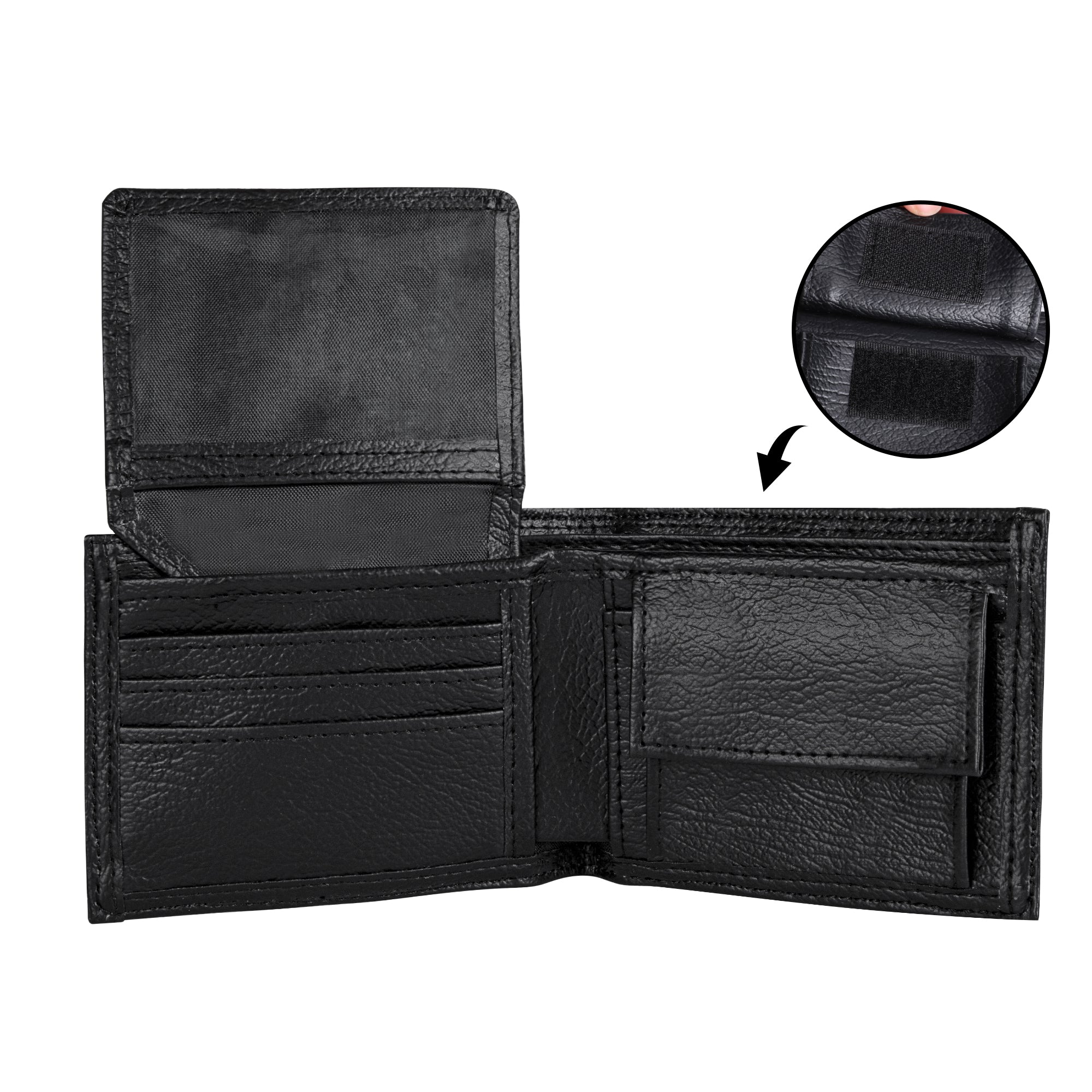 Custom-Printed Men's Luxury PU Leather Wallet – Personalized Ultra-Slim Card Holder | Ideal for Gifts, Travel & Business