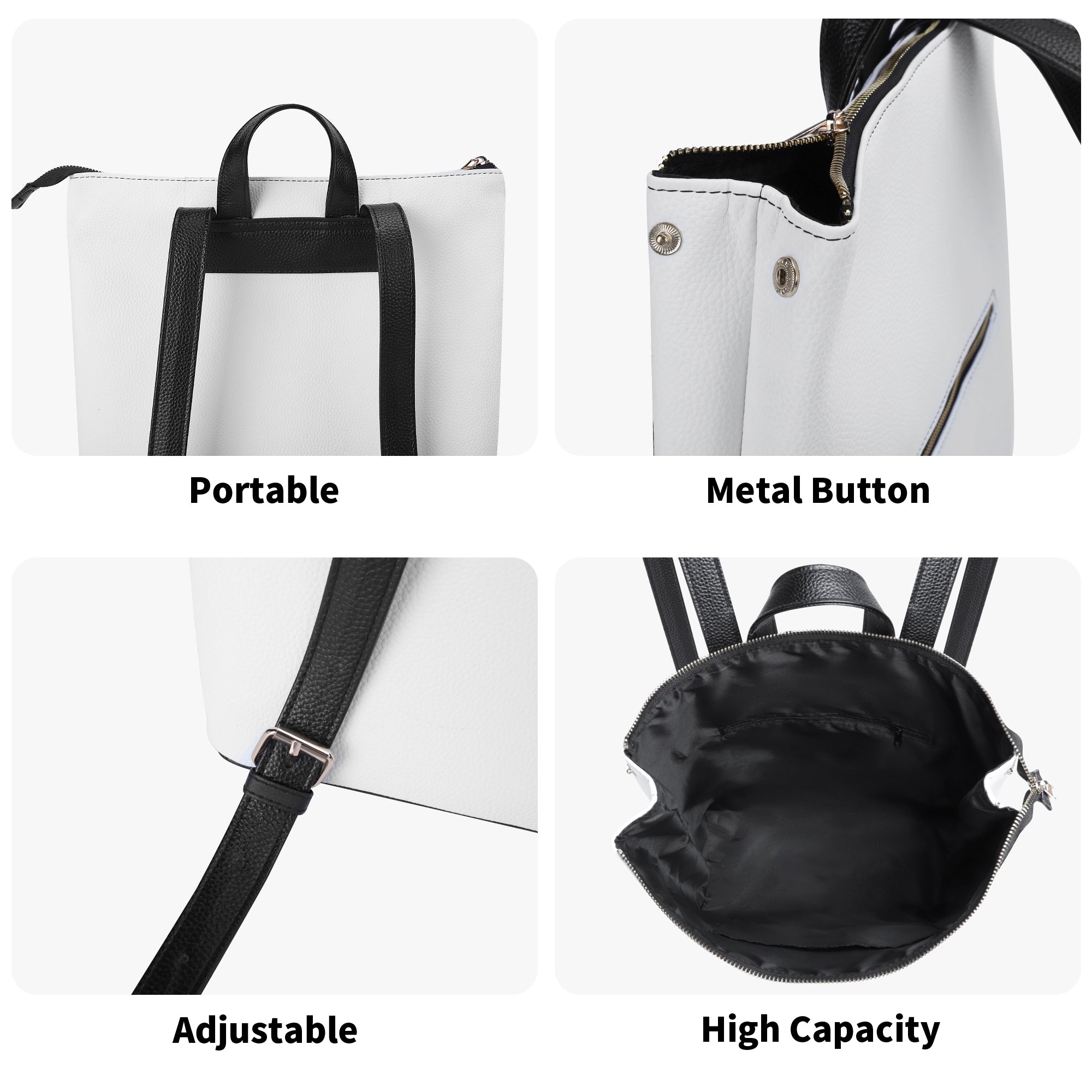 Convertible Anti-Theft PU Leather Backpack – Stylish Women’s Satchel, Shoulder & Travel Bag