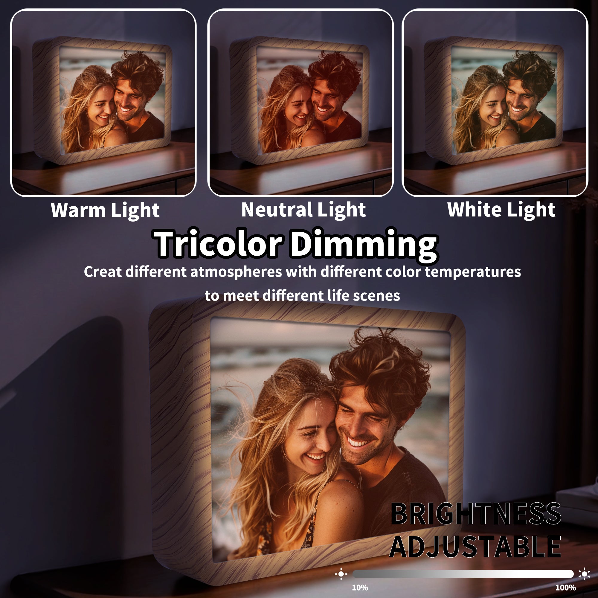 Personalized Horizontal Acrylic Magic Mirror--Pefect Gift For Holidays, Wedding, Family And Friends