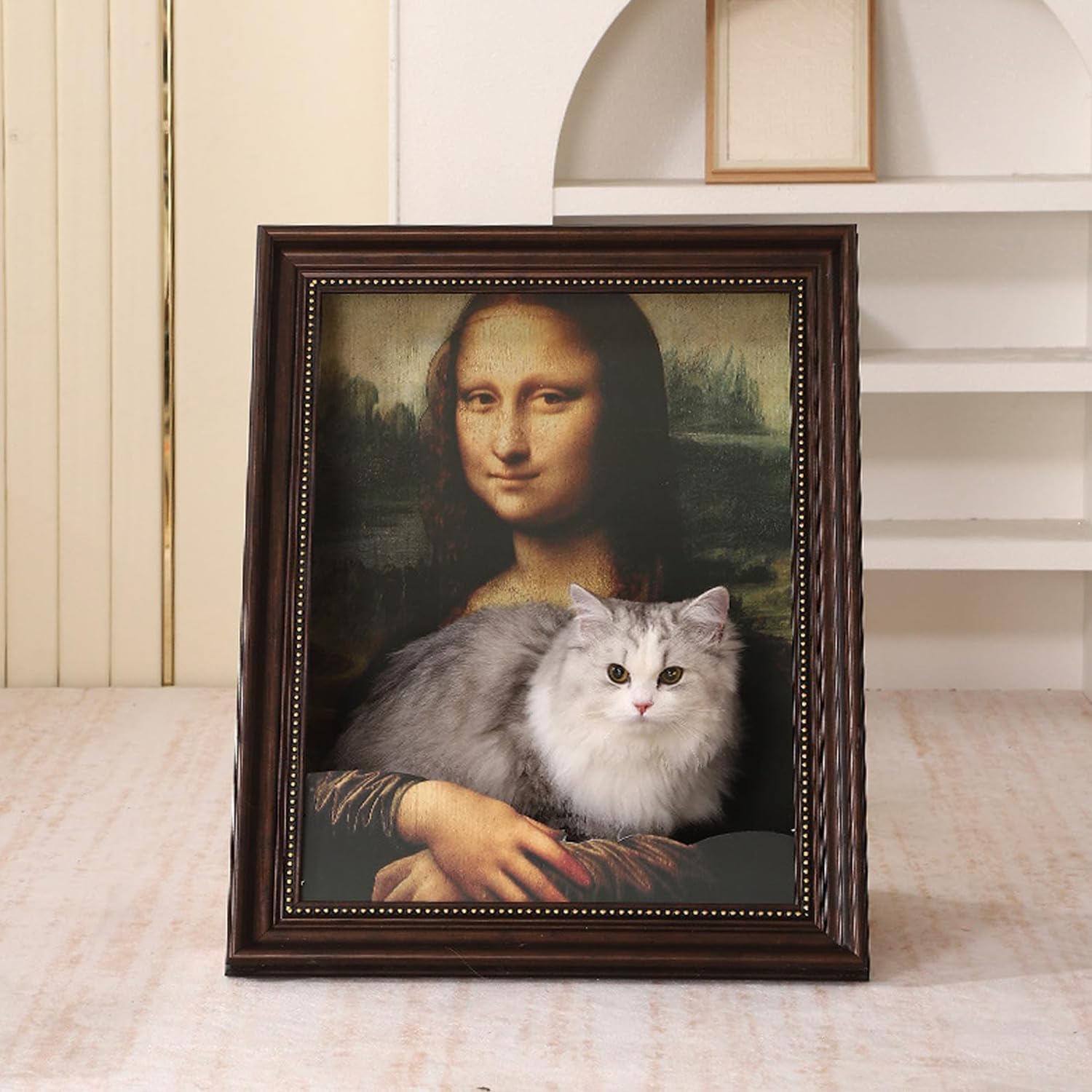 Creative Oil Painting Cat Bed | Dual-Function Scratcher (Iris)