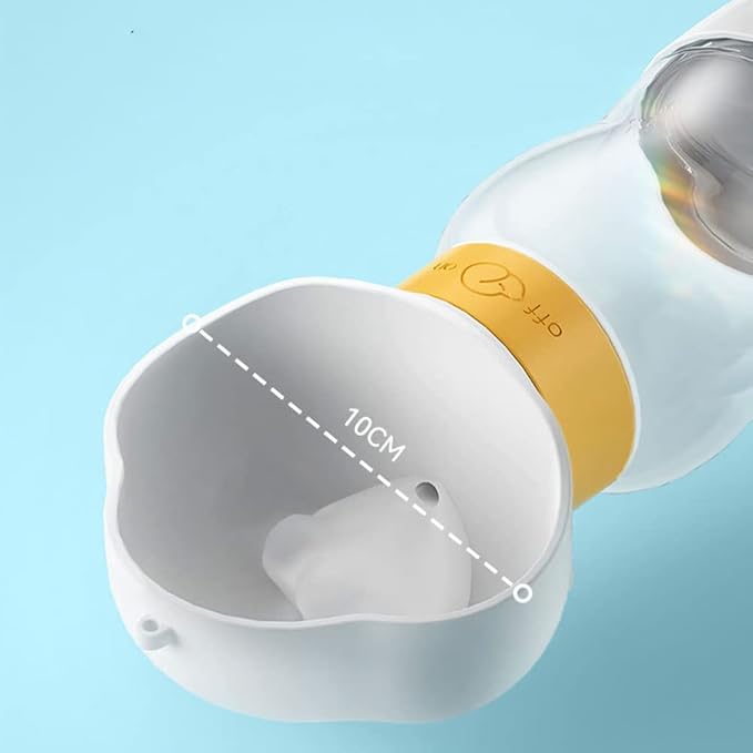 Portable Pet Water Feeding Bottle Cloud-Shaped 2-in-1 Pet Food &Water Bottle – Adventure-Ready Companion (12 oz + 7 oz)