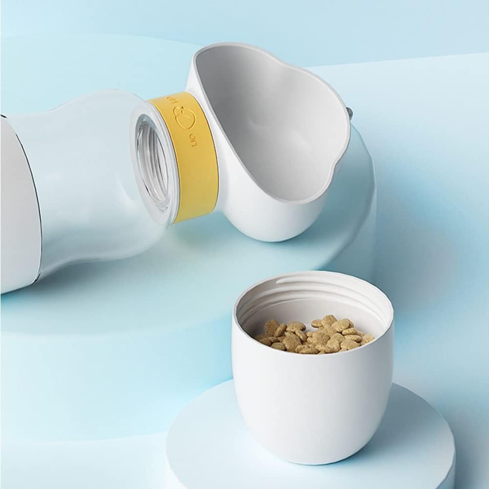 Portable Pet Water Feeding Bottle Cloud-Shaped 2-in-1 Pet Food &Water Bottle – Adventure-Ready Companion (12 oz + 7 oz)