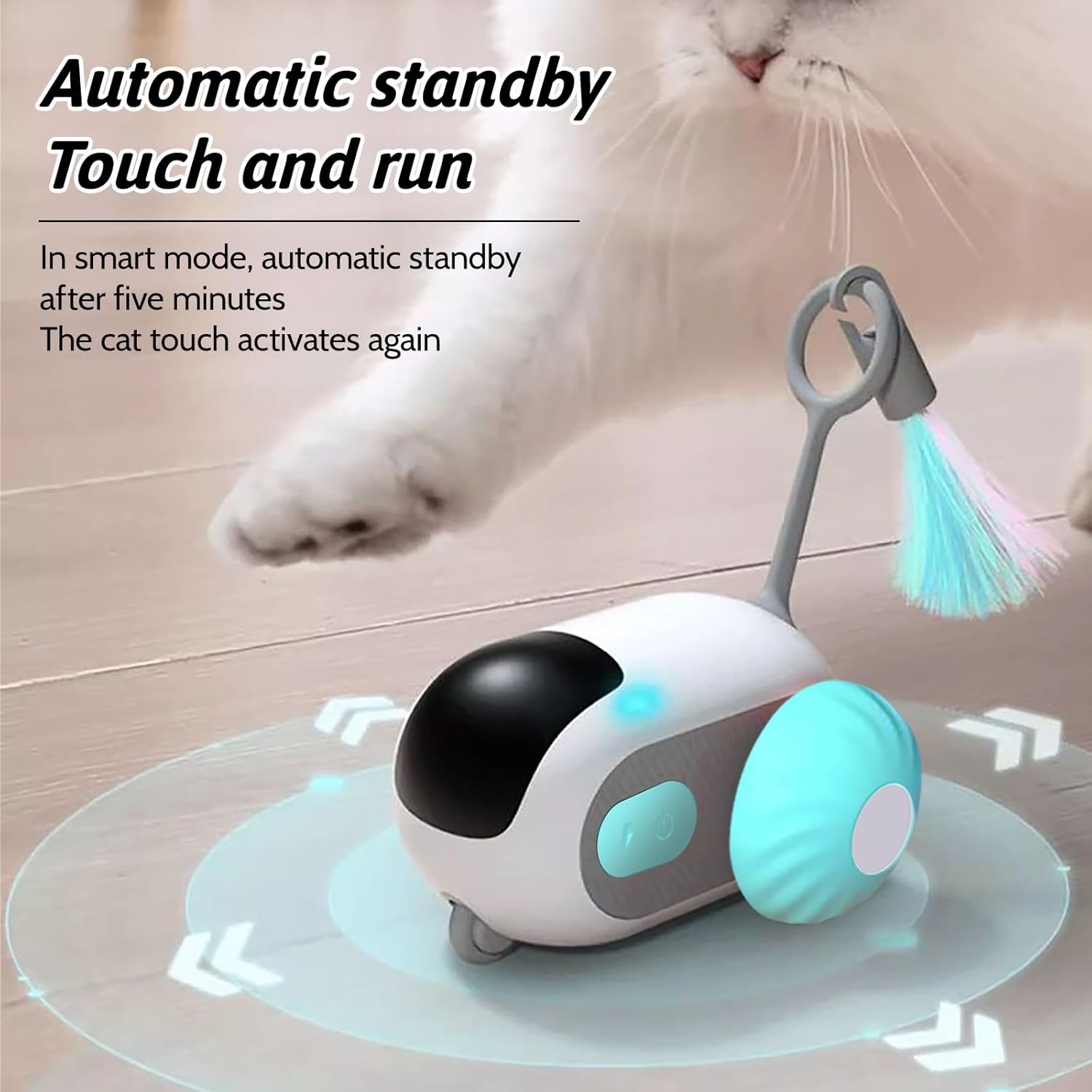 Self-Driving Cat Toy with Obstacle Avoidance + Human-Controlled Chase Modes
