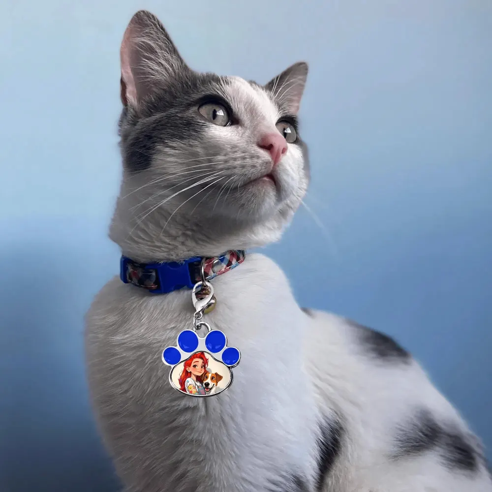 Personalized Pet Paw Pendant – Custom Photo Charm