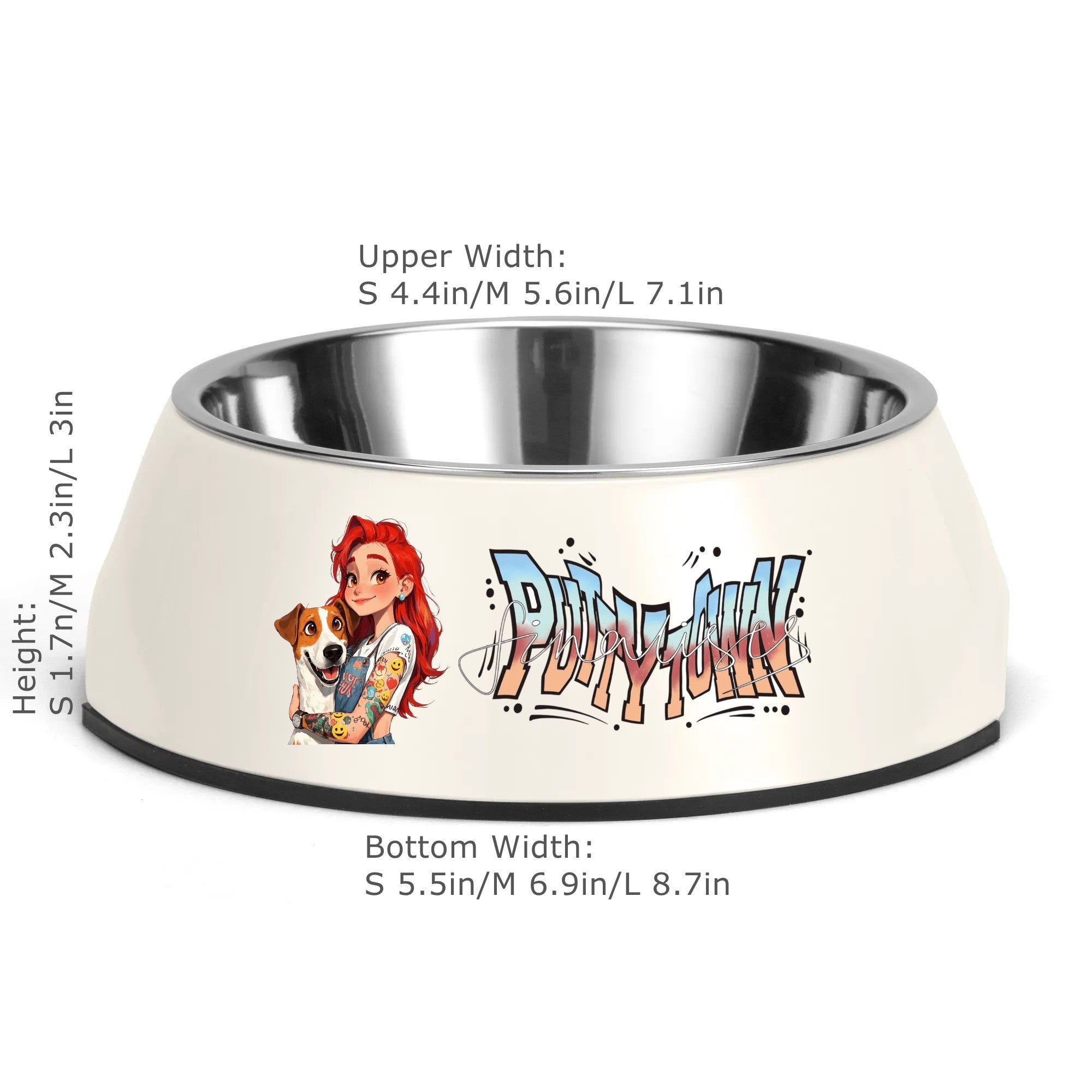 Customizable Stainless Steel Pet Bowl – Stylish &Personalized Feeding Time
