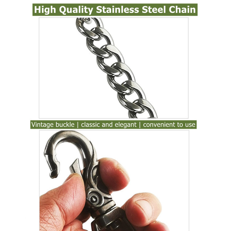 Premium Microfiber Leather & Stainless Steel Pet Leash – Strength Meets Elegance