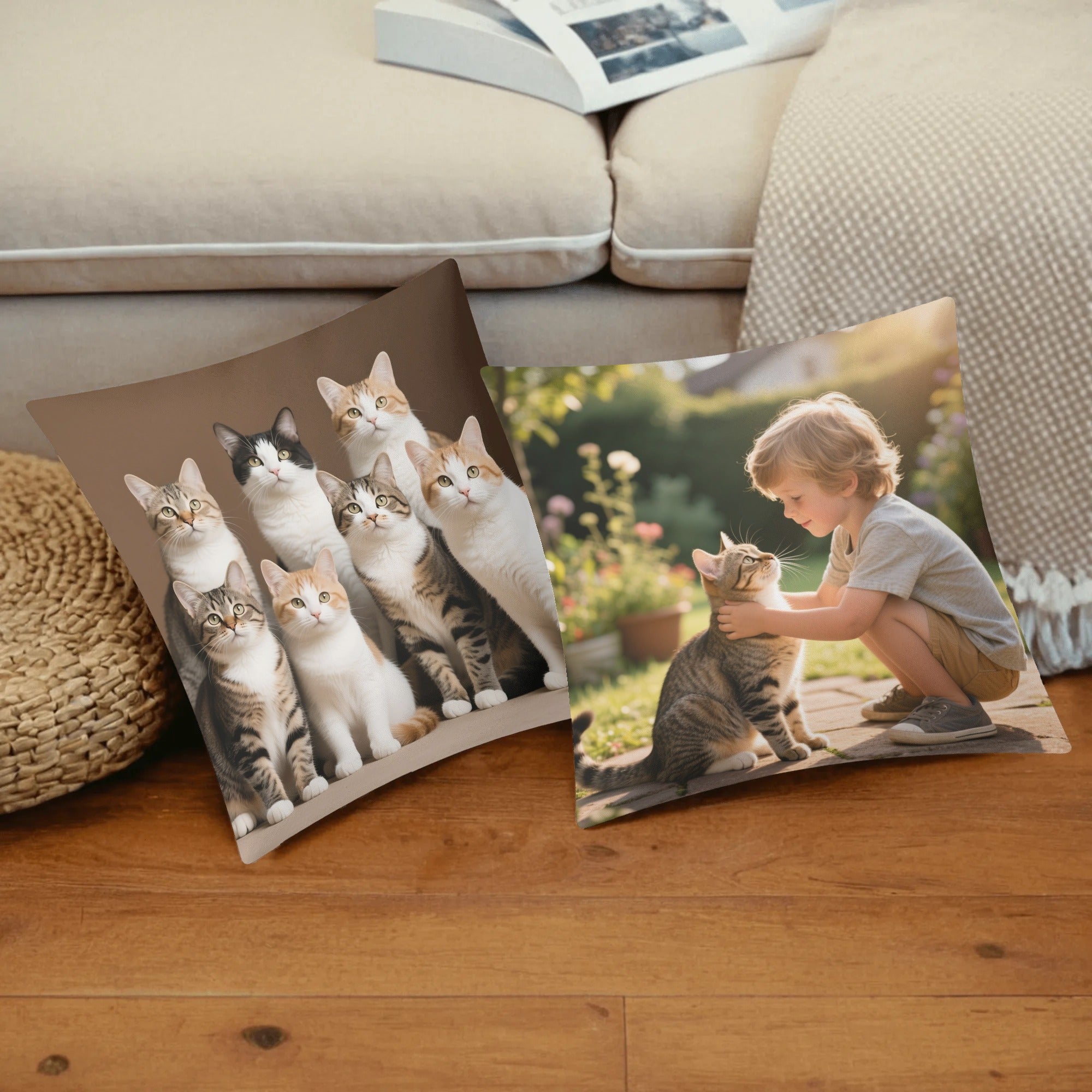 Custom Photo Cushion Cover(2-pack) – Personalize Your Comfort!