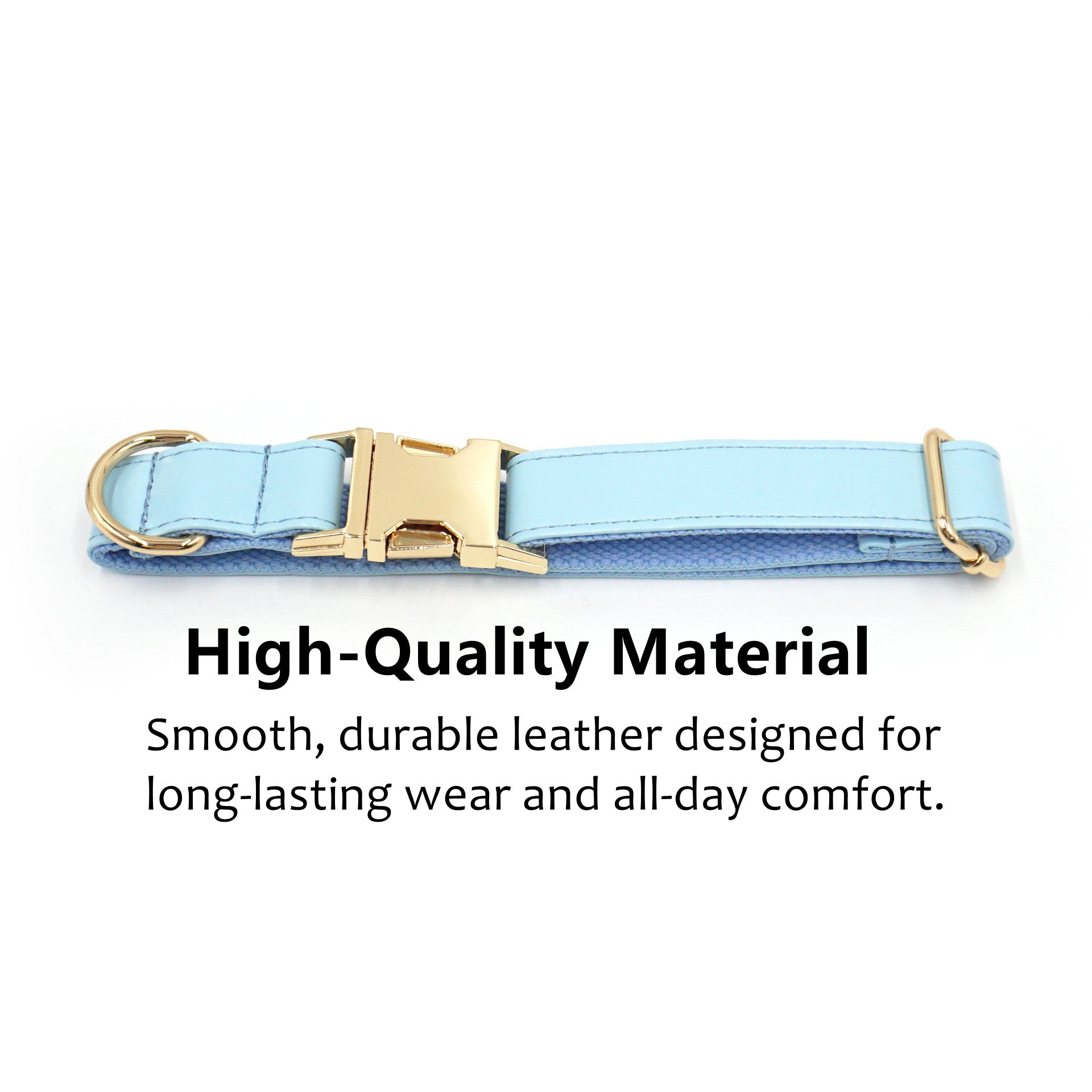 Elegant Personalized Leather Pet Collar – Luxury Style Meets Comfort