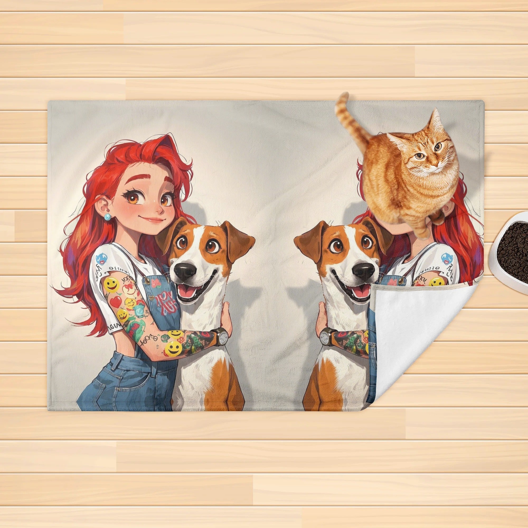 Custom Pet Blanket - Personalized Photo Design, Ultra-Soft & Machine-Washable