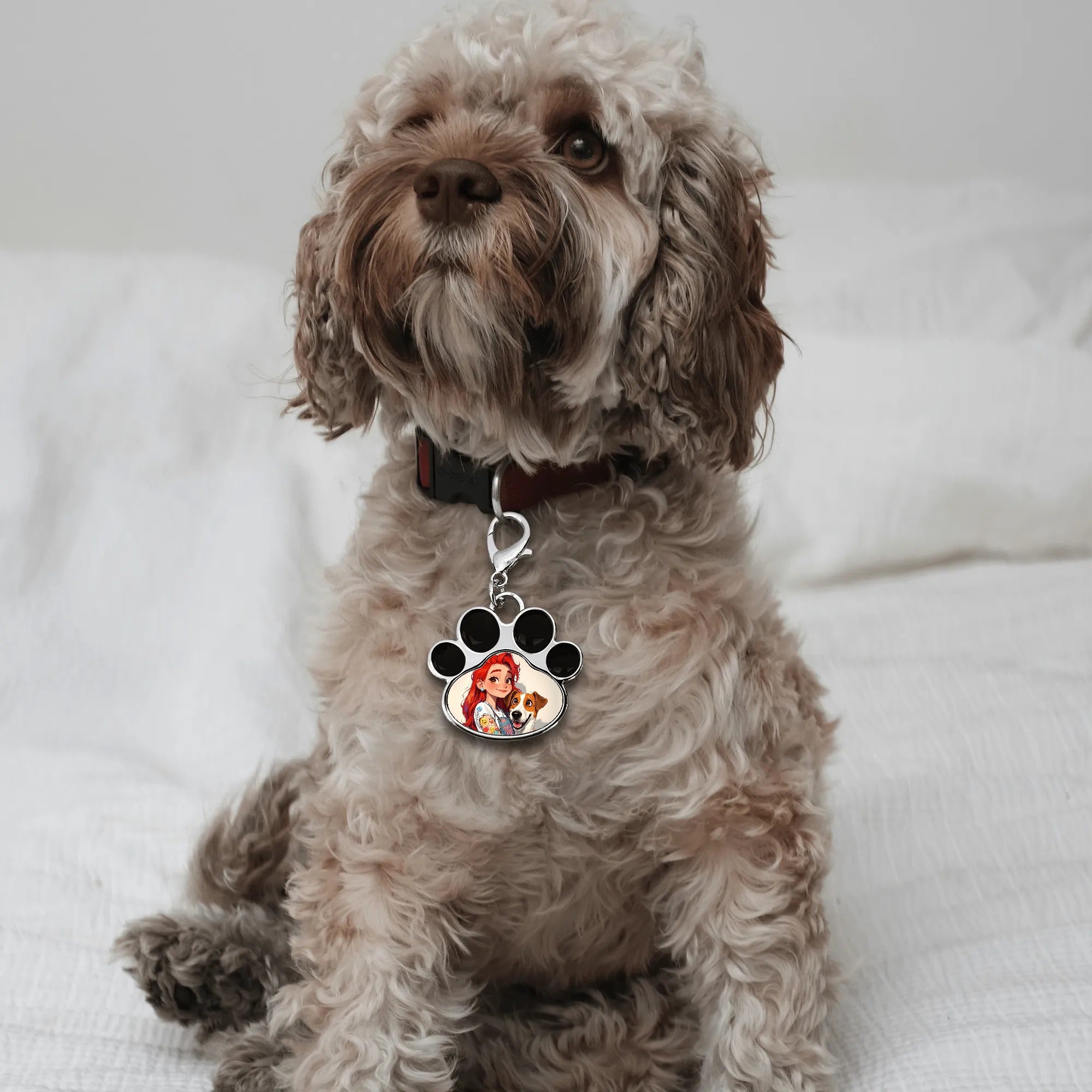 Personalized Pet Paw Pendant – Custom Photo Charm