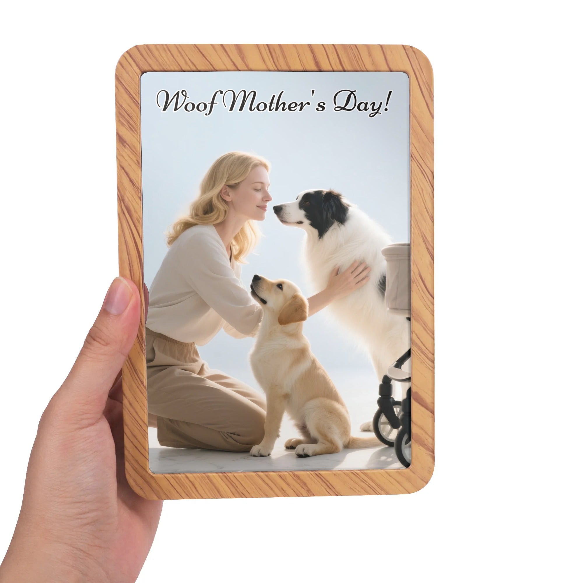 Personalized Magic Mirror Frame with LED Light(Vertical Type) – Elegant Gift for Men, Women, Friends, and Family