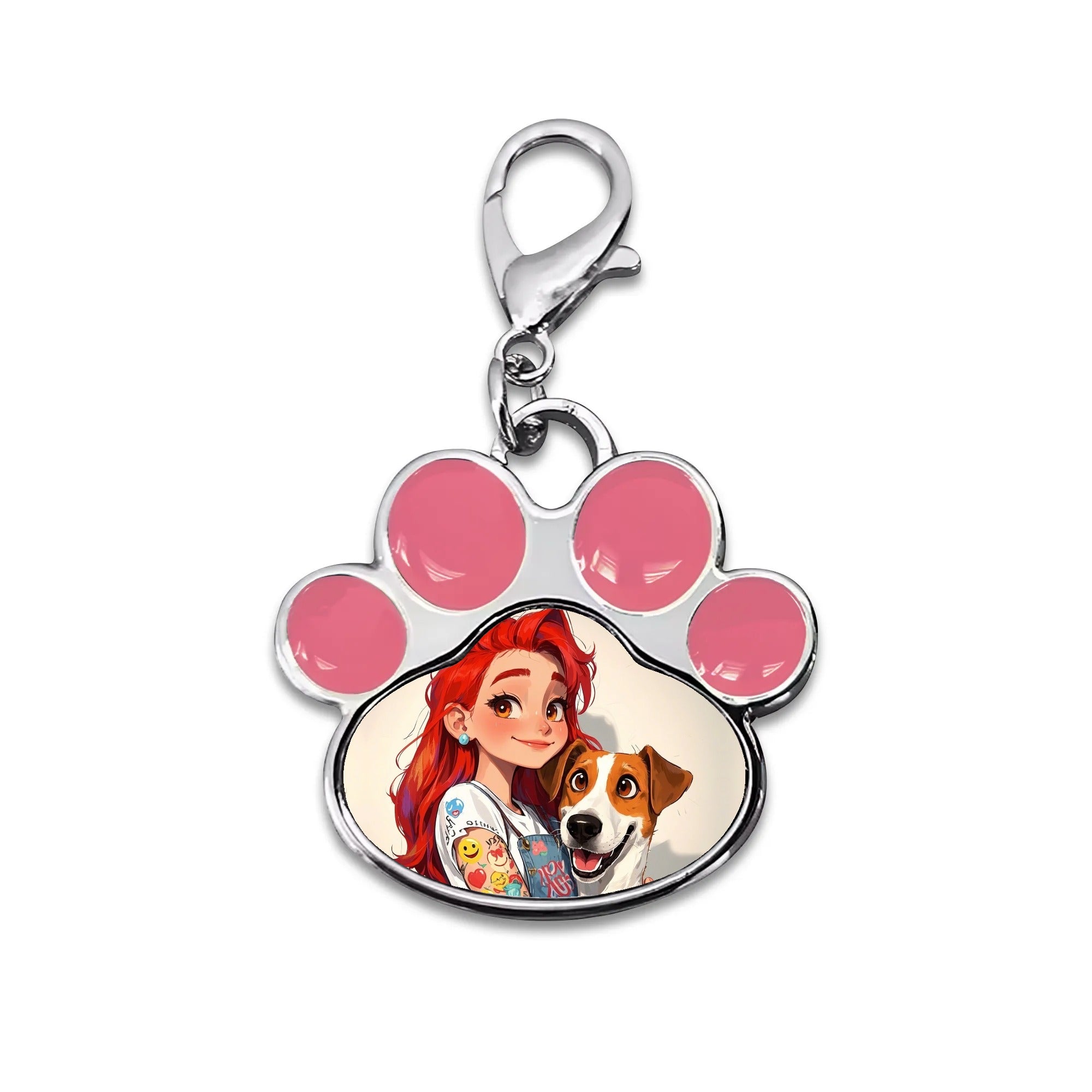 Personalized Pet Paw Pendant – Custom Photo Charm