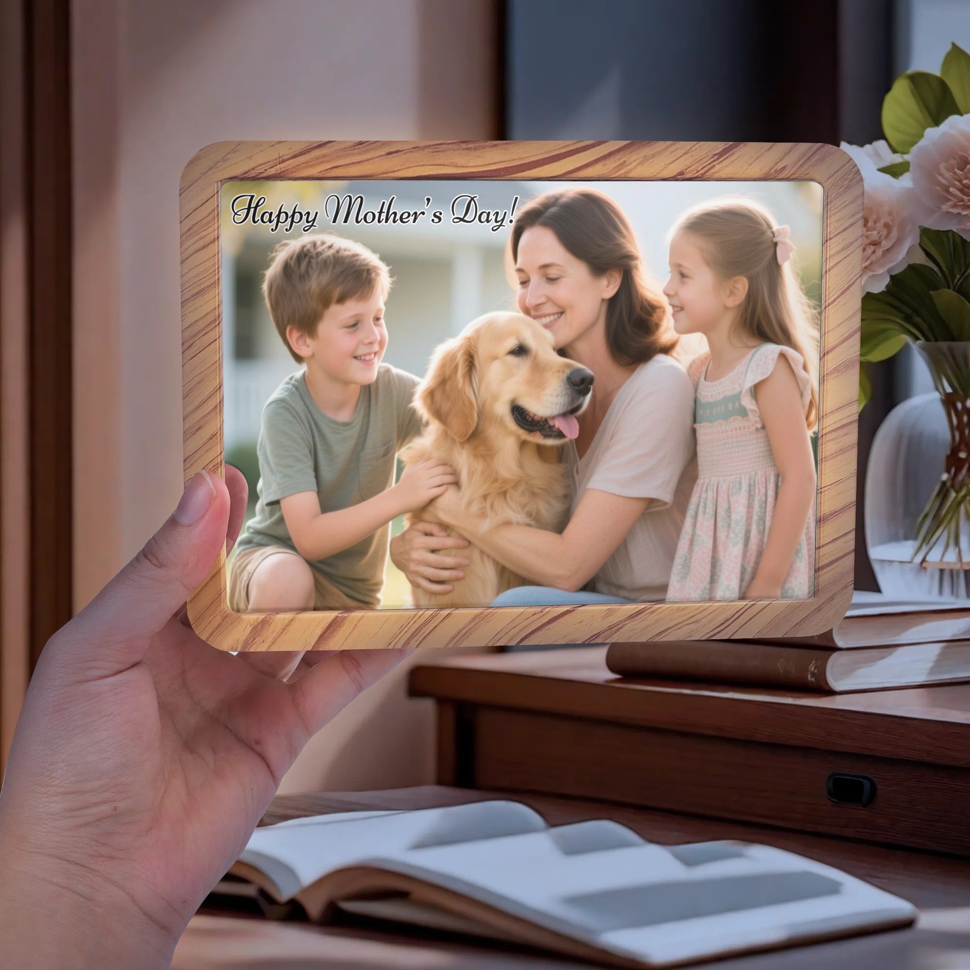 Personalized Horizontal Acrylic Magic Mirror--Pefect Gift For Holidays, Wedding, Family And Friends