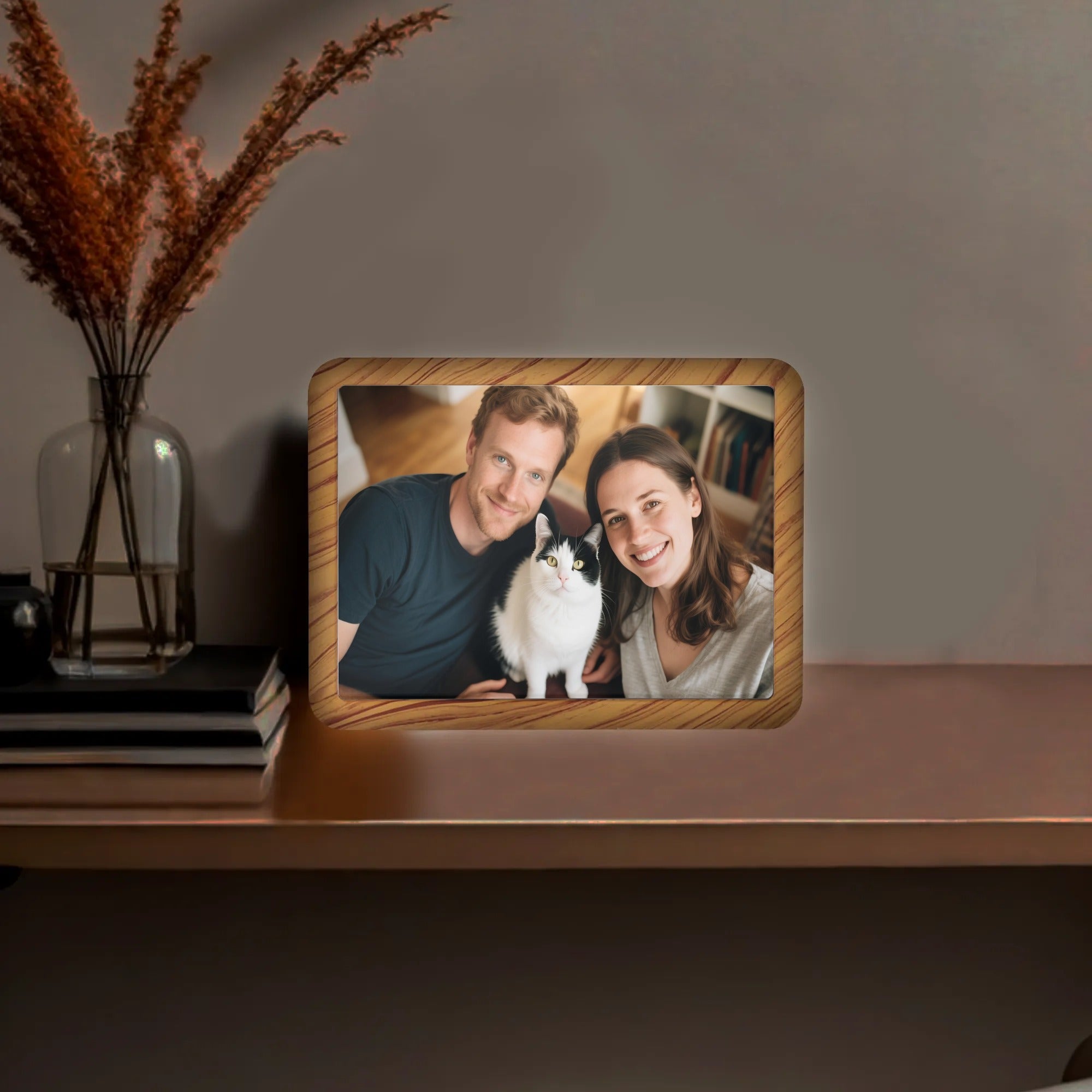 Personalized Horizontal Acrylic Magic Mirror--Pefect Gift For Holidays, Wedding, Family And Friends
