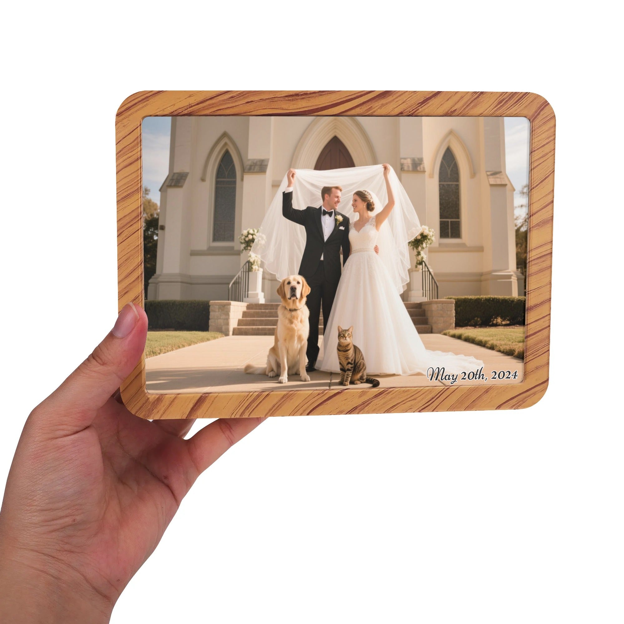 Personalized Horizontal Acrylic Magic Mirror--Pefect Gift For Holidays, Wedding, Family And Friends