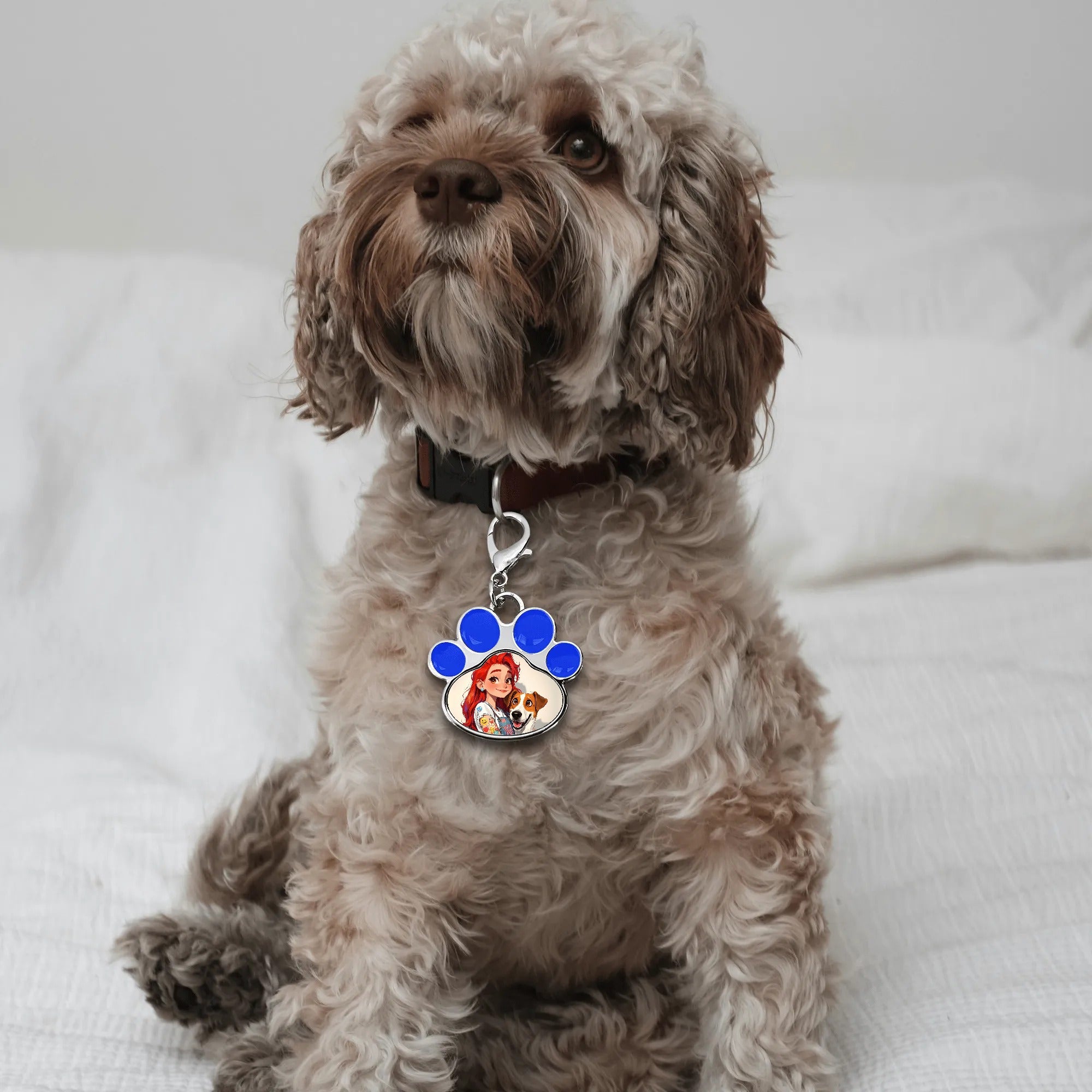 Personalized Pet Paw Pendant – Custom Photo Charm