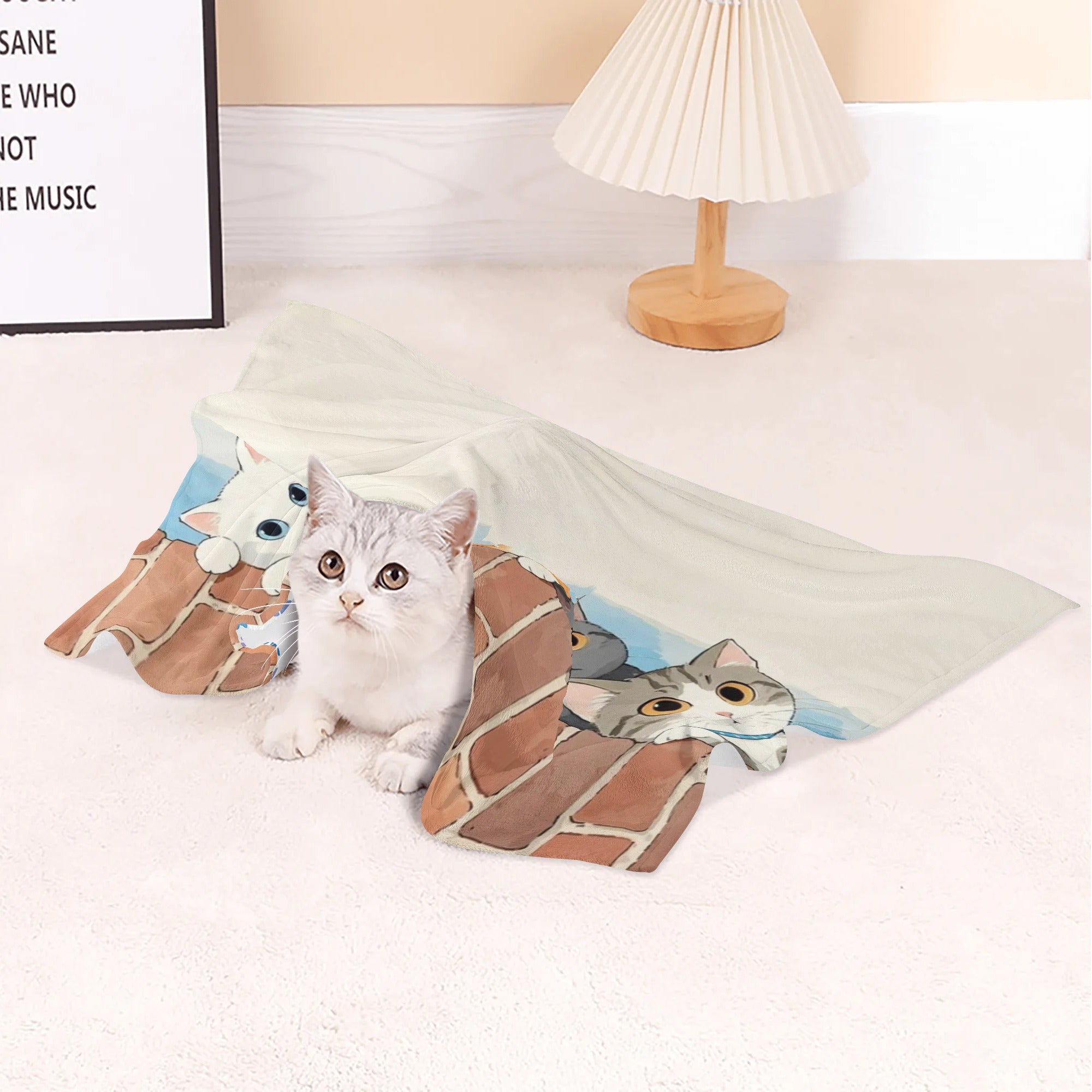 Custom Pet Blanket - Personalized Photo Design, Ultra-Soft & Machine-Washable