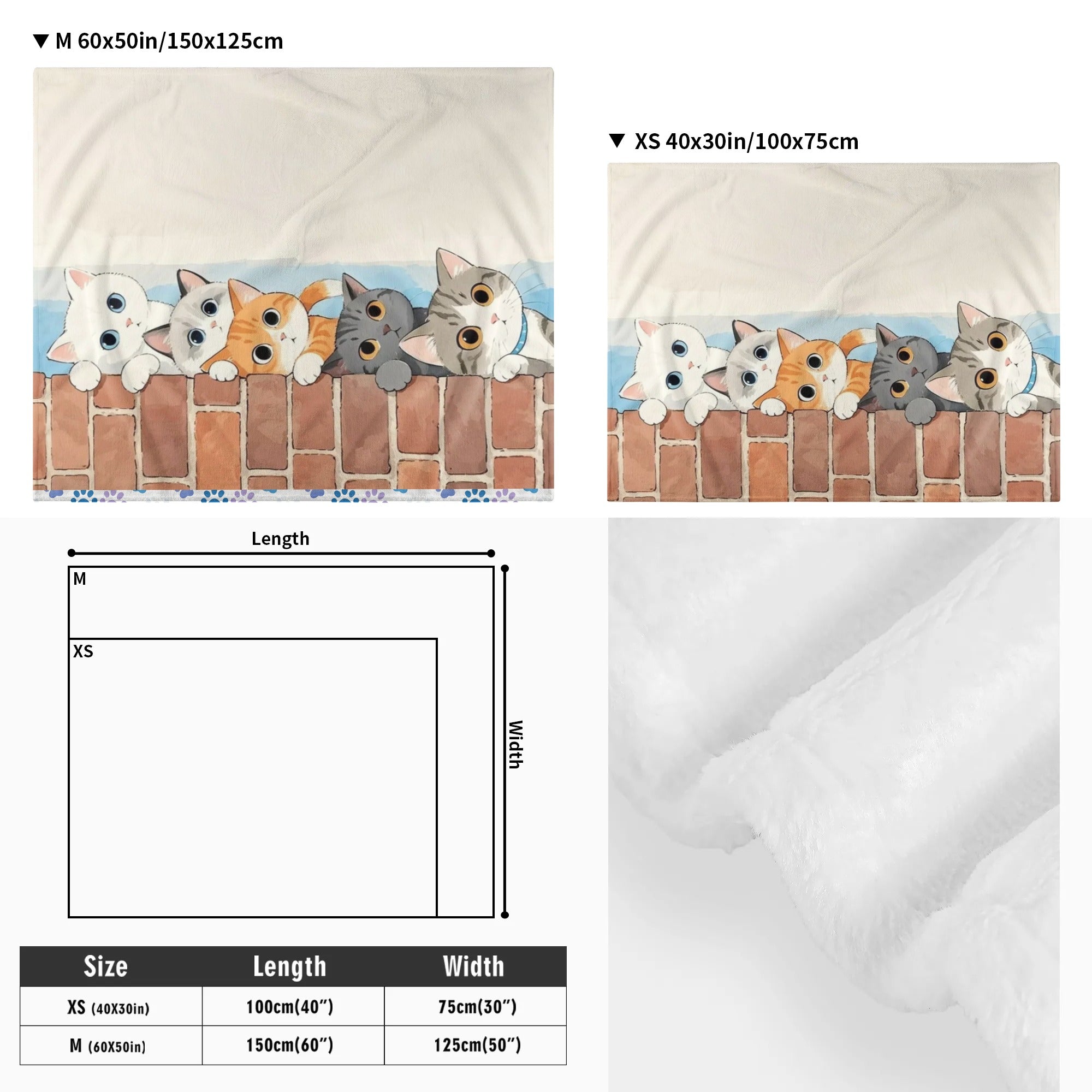 Custom Pet Blanket - Personalized Photo Design, Ultra-Soft & Machine-Washable
