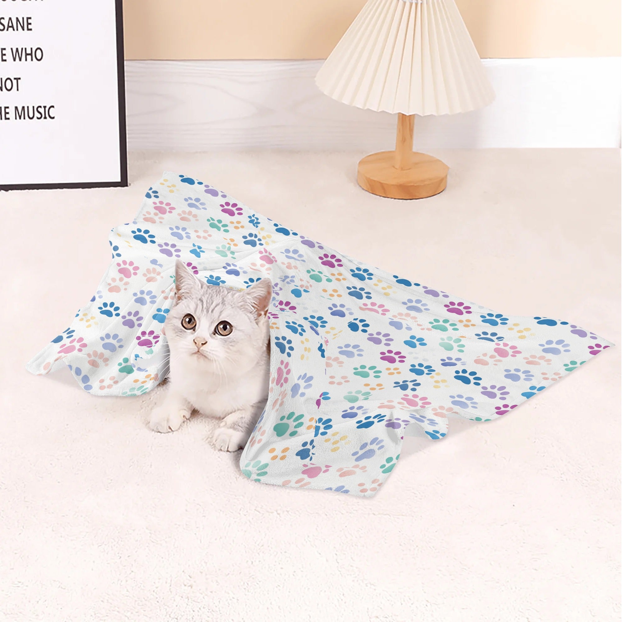 Custom Pet Blanket - Personalized Photo Design, Ultra-Soft & Machine-Washable
