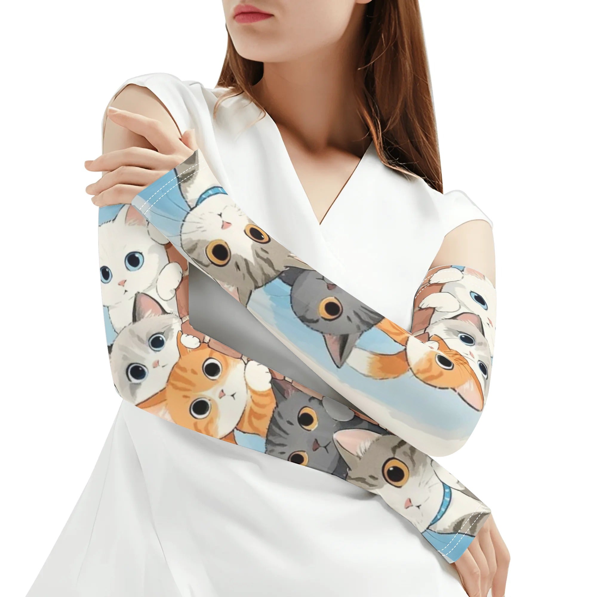 Custom Cooling Arm Sleeves – Sun Protection & Scratch Defense for Gardening, Sports & Outdoor Adventures (Unisex S-2XL)