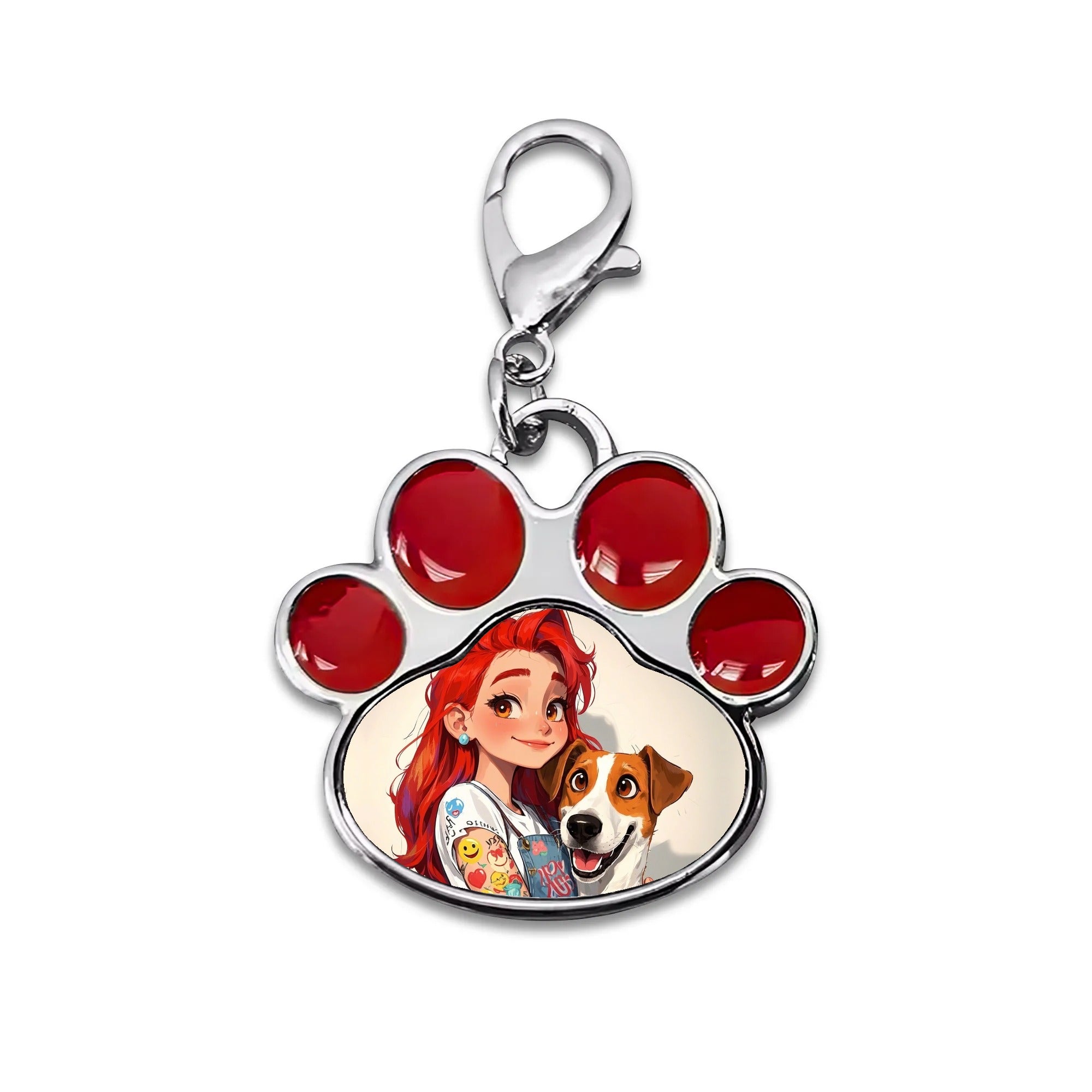 Personalized Pet Paw Pendant – Custom Photo Charm