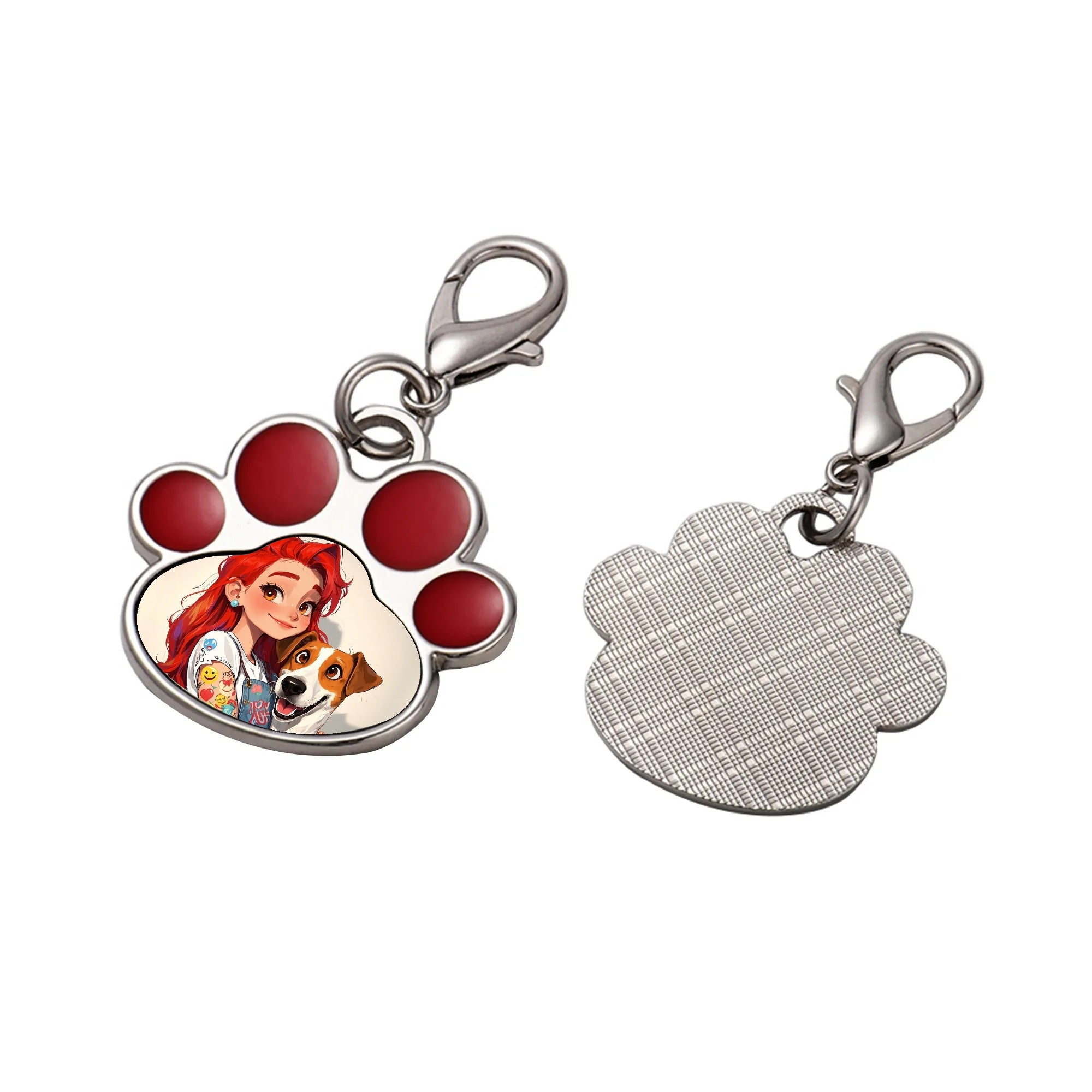 Personalized Pet Paw Pendant – Custom Photo Charm
