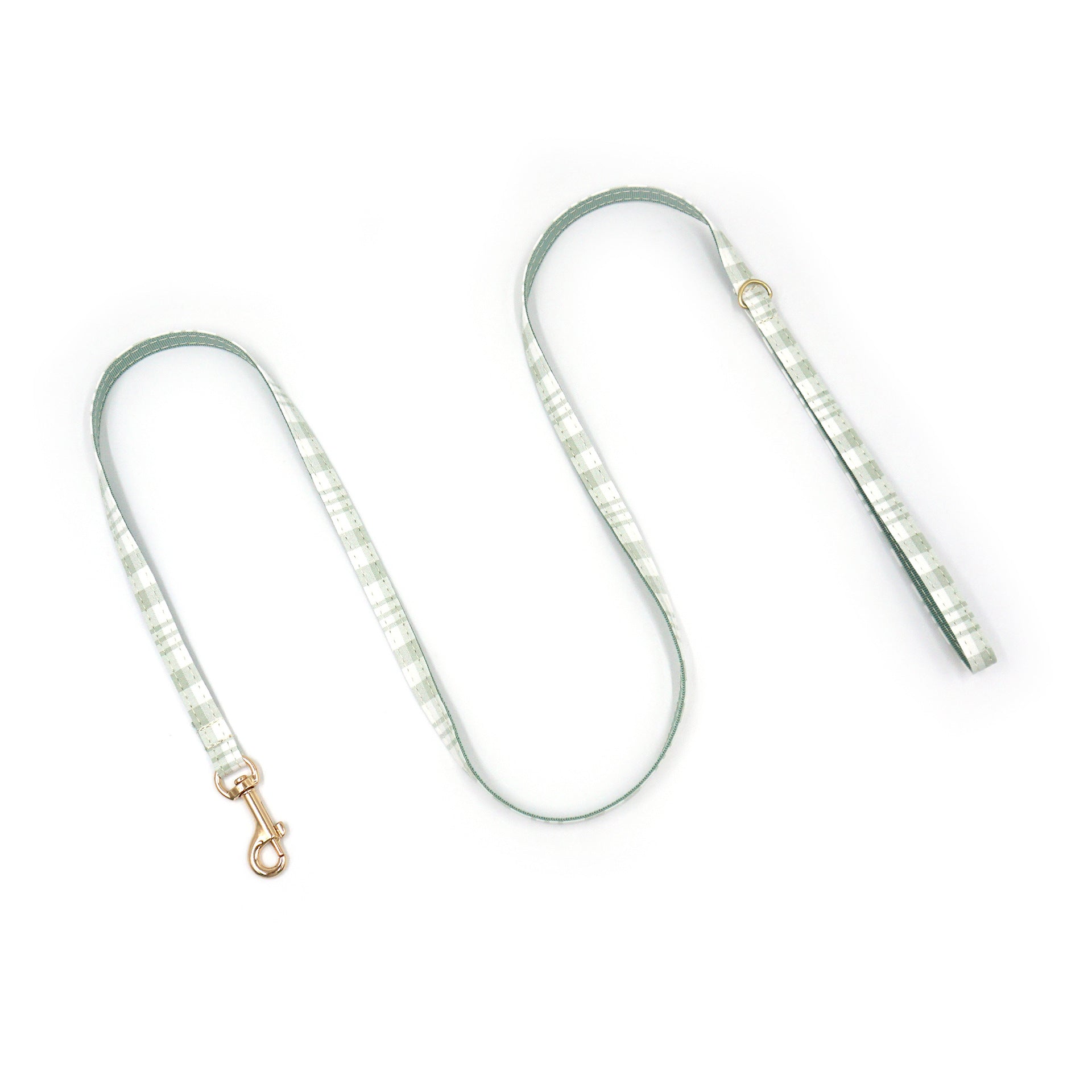 The Plaid Charm Cat Collar & Leash Set: Style, Safety & Purr-fect Comfort/Green