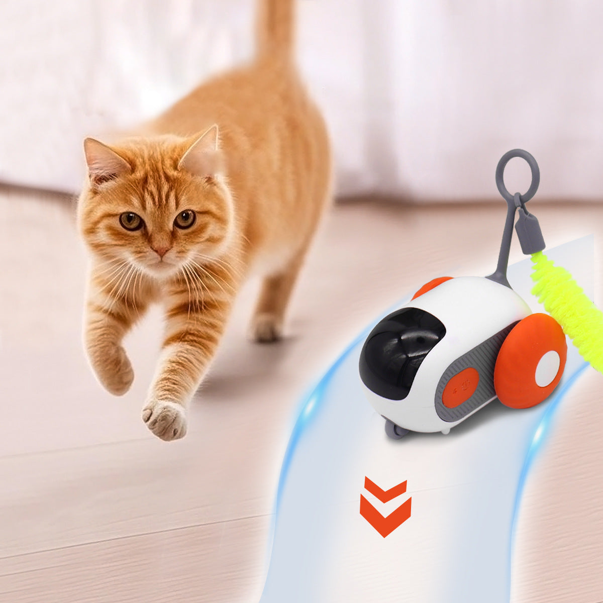 Self-Driving Cat Toy with Obstacle Avoidance + Human-Controlled Chase Modes
